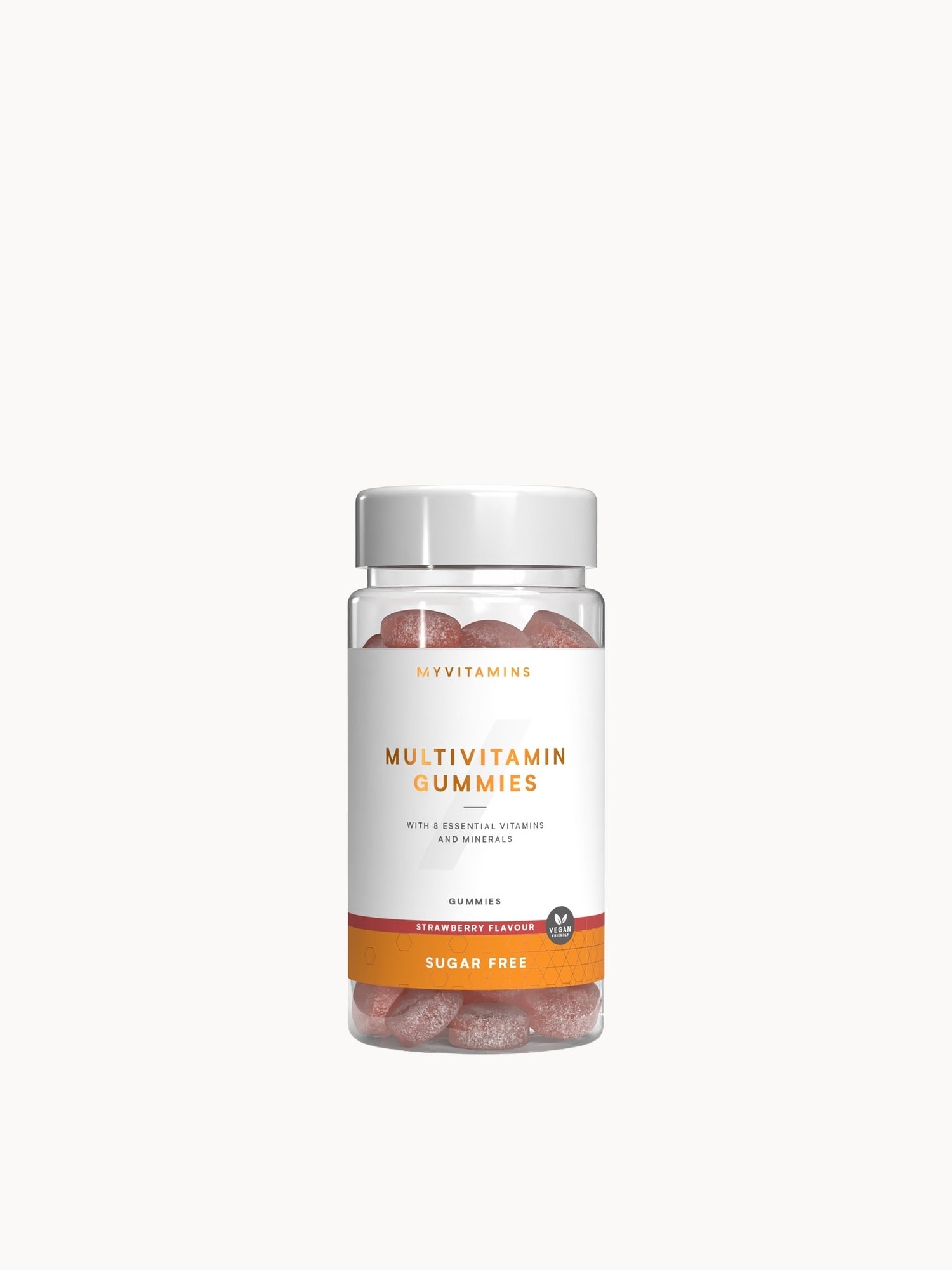 Myvitamins Sugar Free Multivitamin, Strawberry, 60 Gummies Myvitamins — textura e acabamento