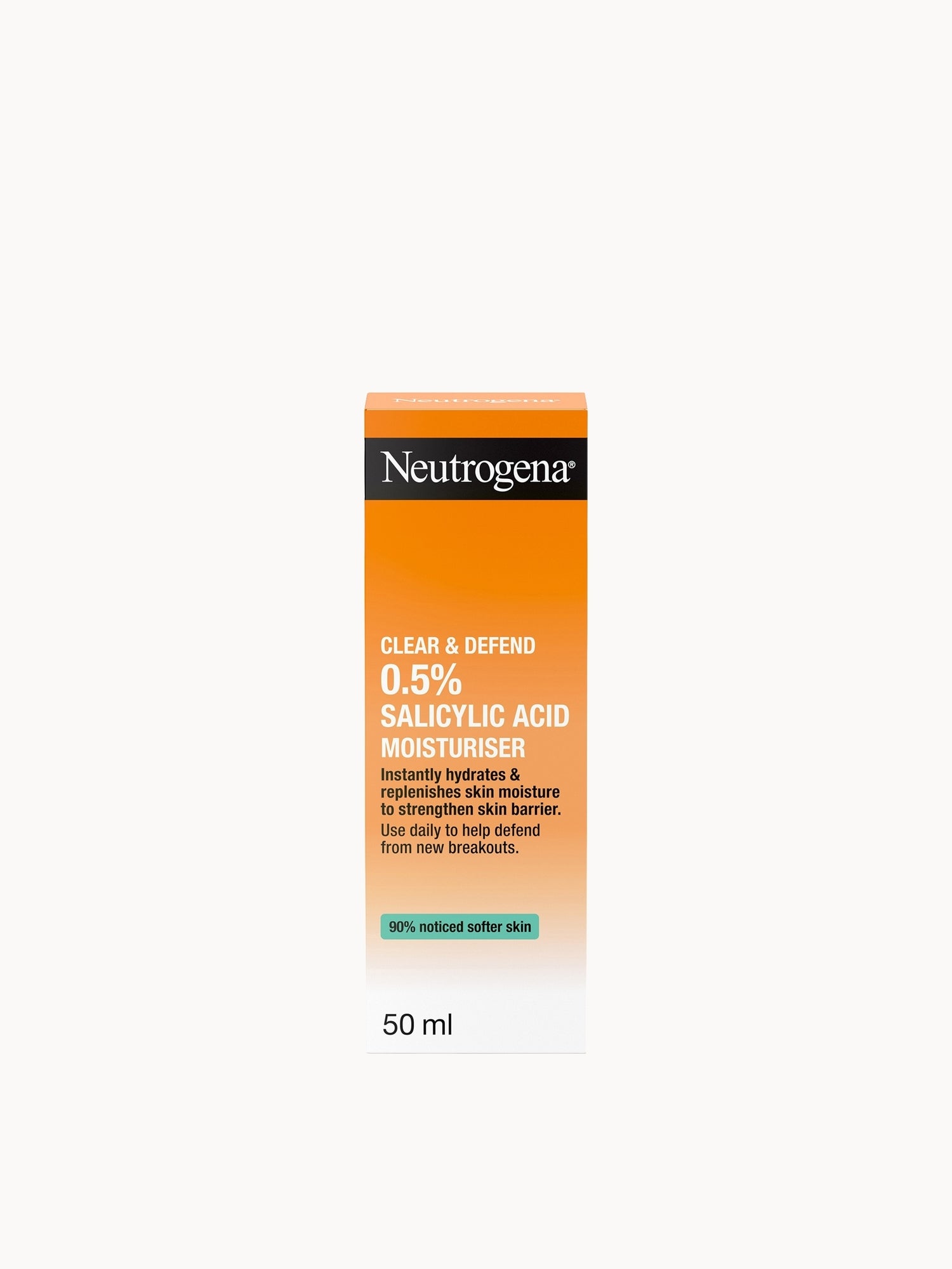 Neutrogena Clear & Defend Oil Free Moisturiser Neutrogena — textura e acabamento