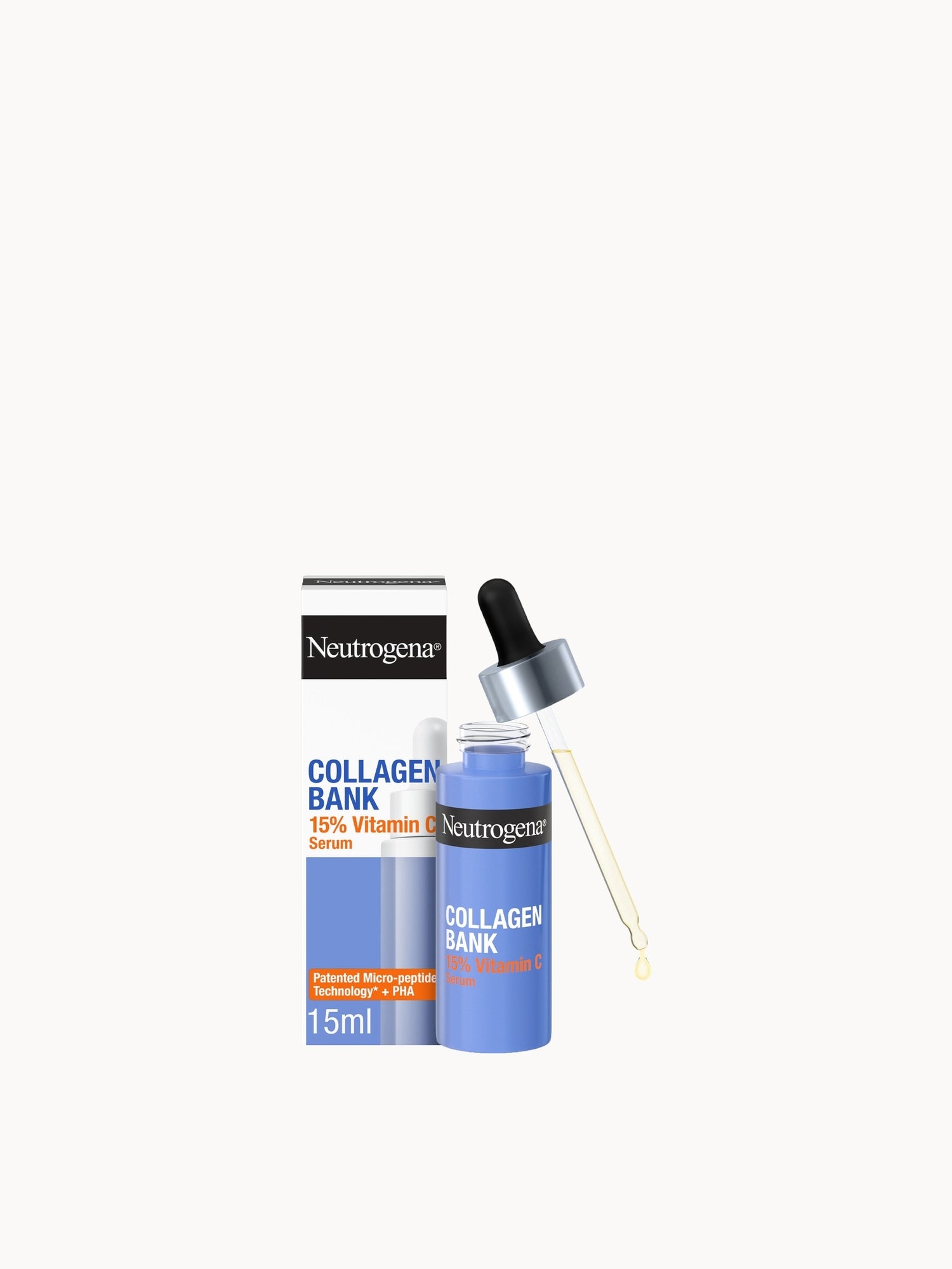 Neutrogena Collagen Bank 15% Vitamin C Serum 15ml Neutrogena — textura e acabamento