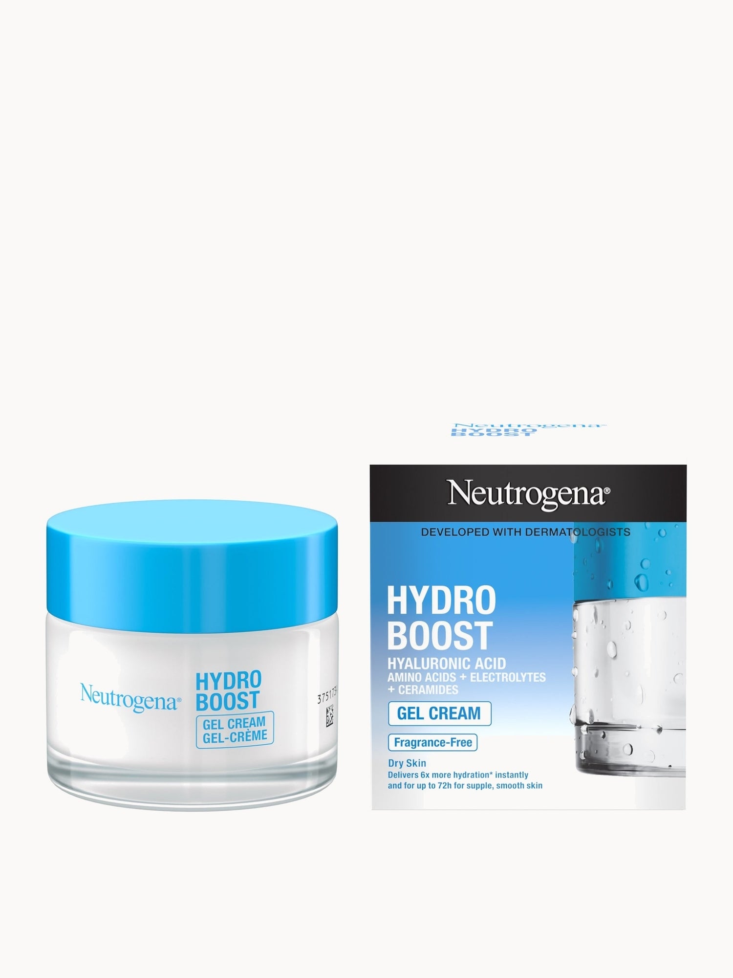 Neutrogena Hydro Boost Gel Cream Facial Moisturiser for Dry and Dehydrated Skin 50ml Neutrogena — textura e acabamento