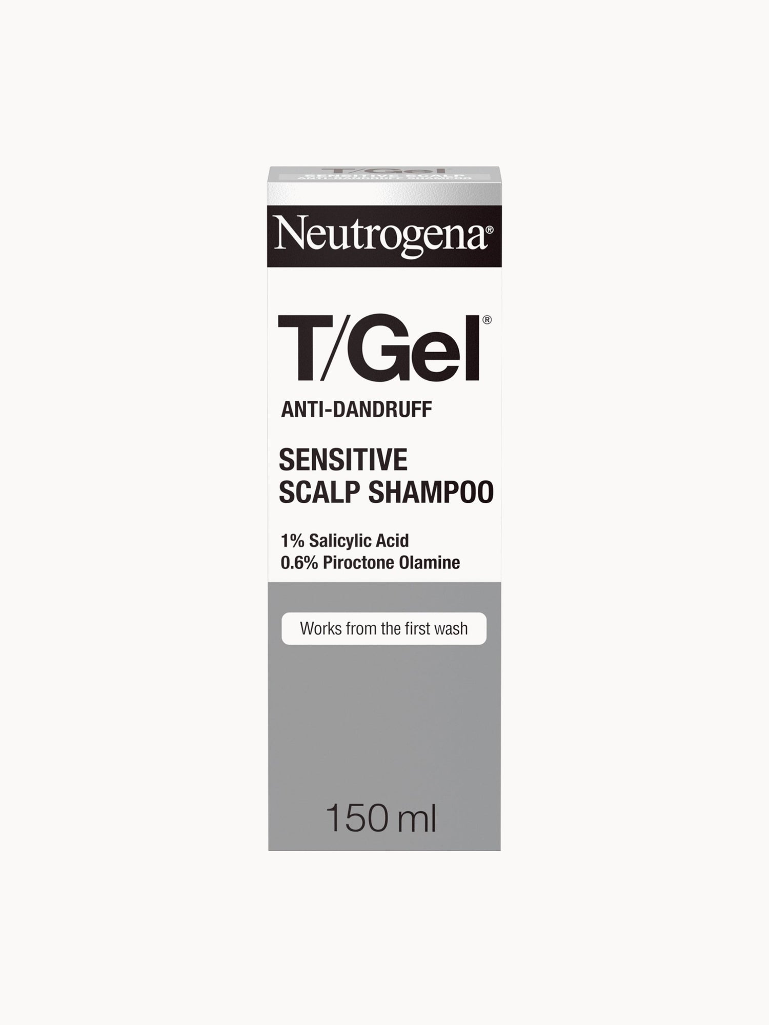 Neutrogena T/Gel Anti-Dandruff Shampoo for Sensitive Scalp 150ml Neutrogena — textura e acabamento