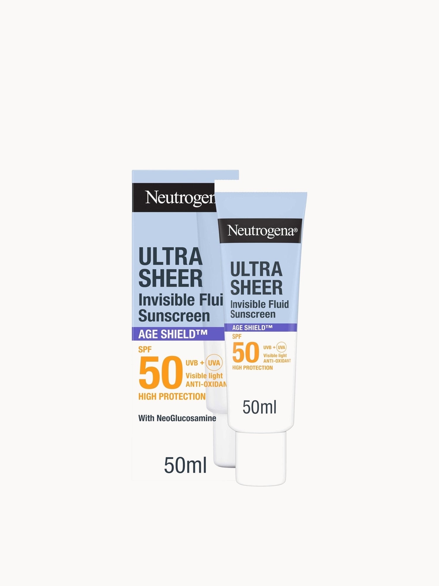 Neutrogena Ultra Sheer Invisible Fluid Sunscreen Age Shield SPF50 — detalhe 6