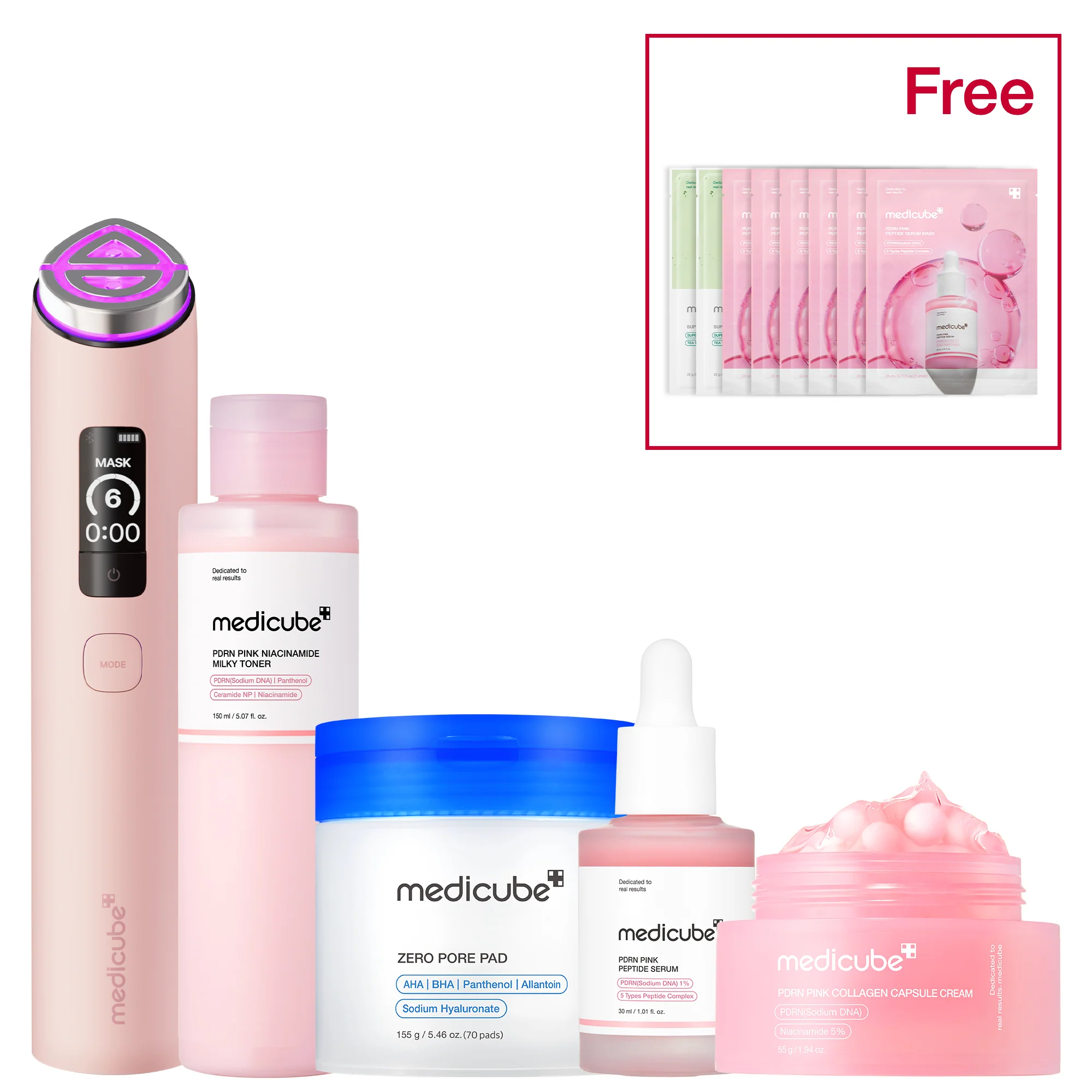 Foto de No.1 Best Glass Glow Set Pink disponível em Luanda, Angola - Encomenda Online