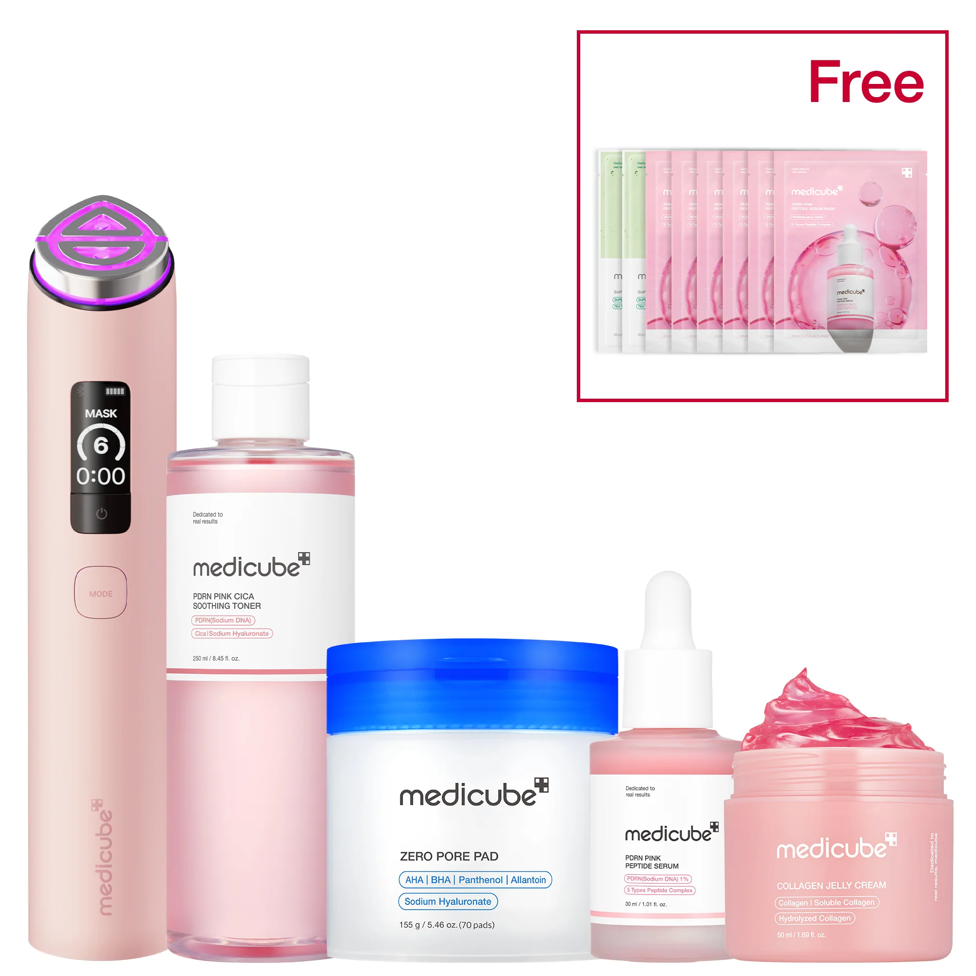 Foto de No.1 Best Glass Glow Set Pink disponível em Luanda, Angola - Encomenda Online