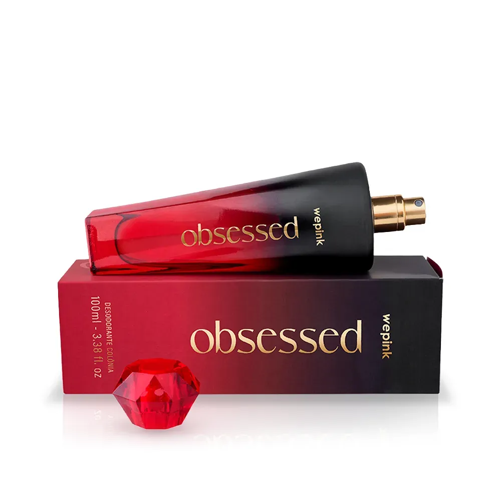 Embalagem de Obsessed Desodorante Colônia 100ml Wepink em Luanda, Angola - Cosméticos de Luxo Seth