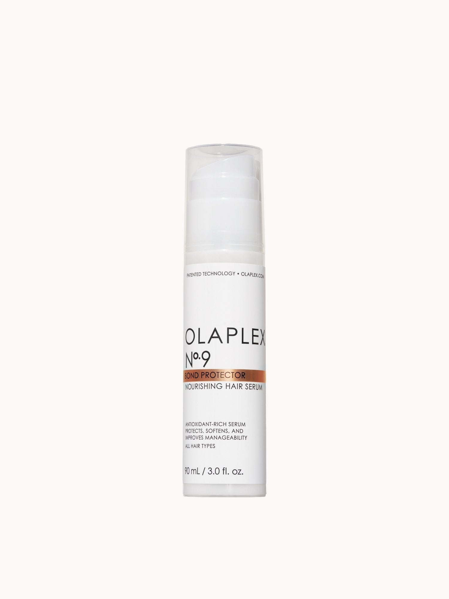Olaplex No. 9 Bond Protector Heat Protection and Frizz Reduction Nourishing Hair Serum 90ml Olaplex — textura e acabamento