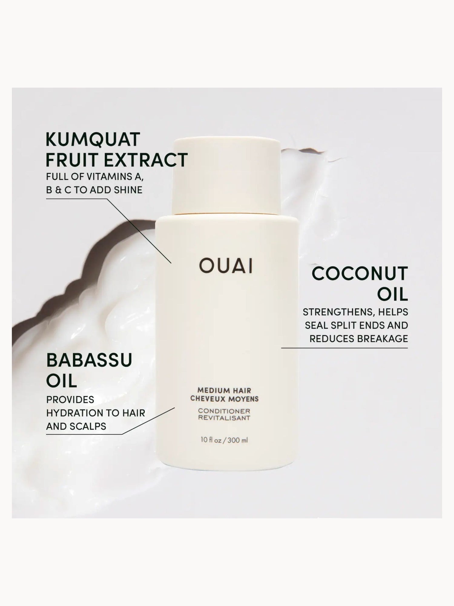 OUAI Medium Conditioner with Pump - Jumbo Size OUAI — detalhe 3