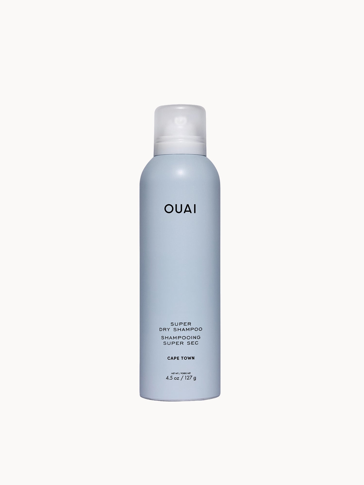 OUAI Super Dry Shampoo Full Size 127g - Cape Town — embalagem e produto