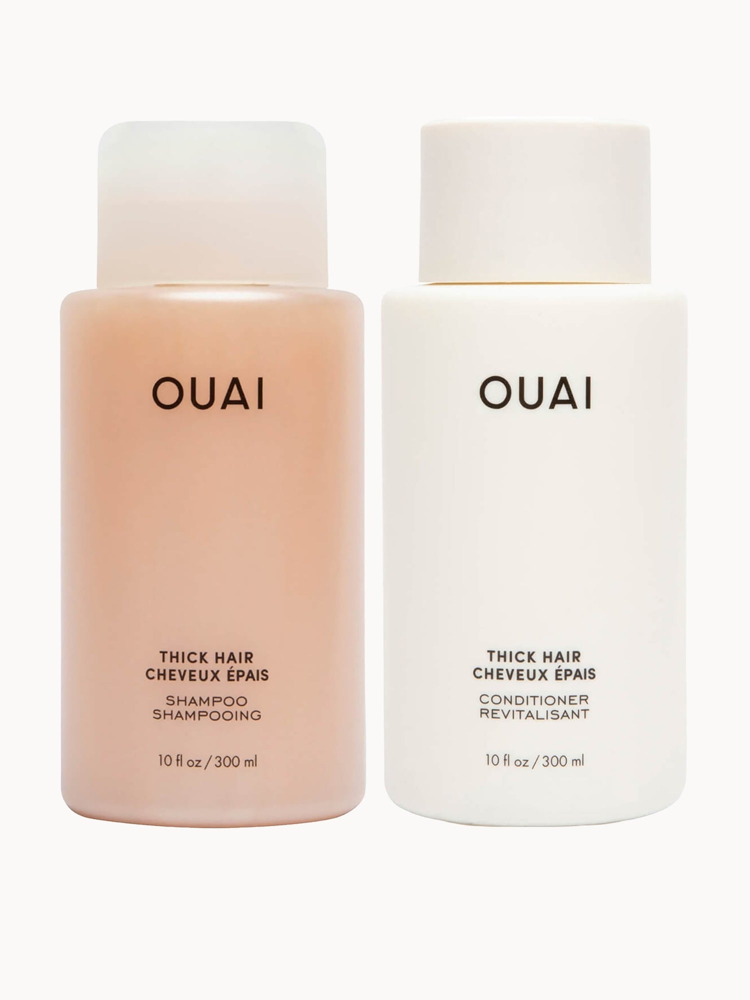 OUAI Thick Hair Bundle OUAI — textura e acabamento