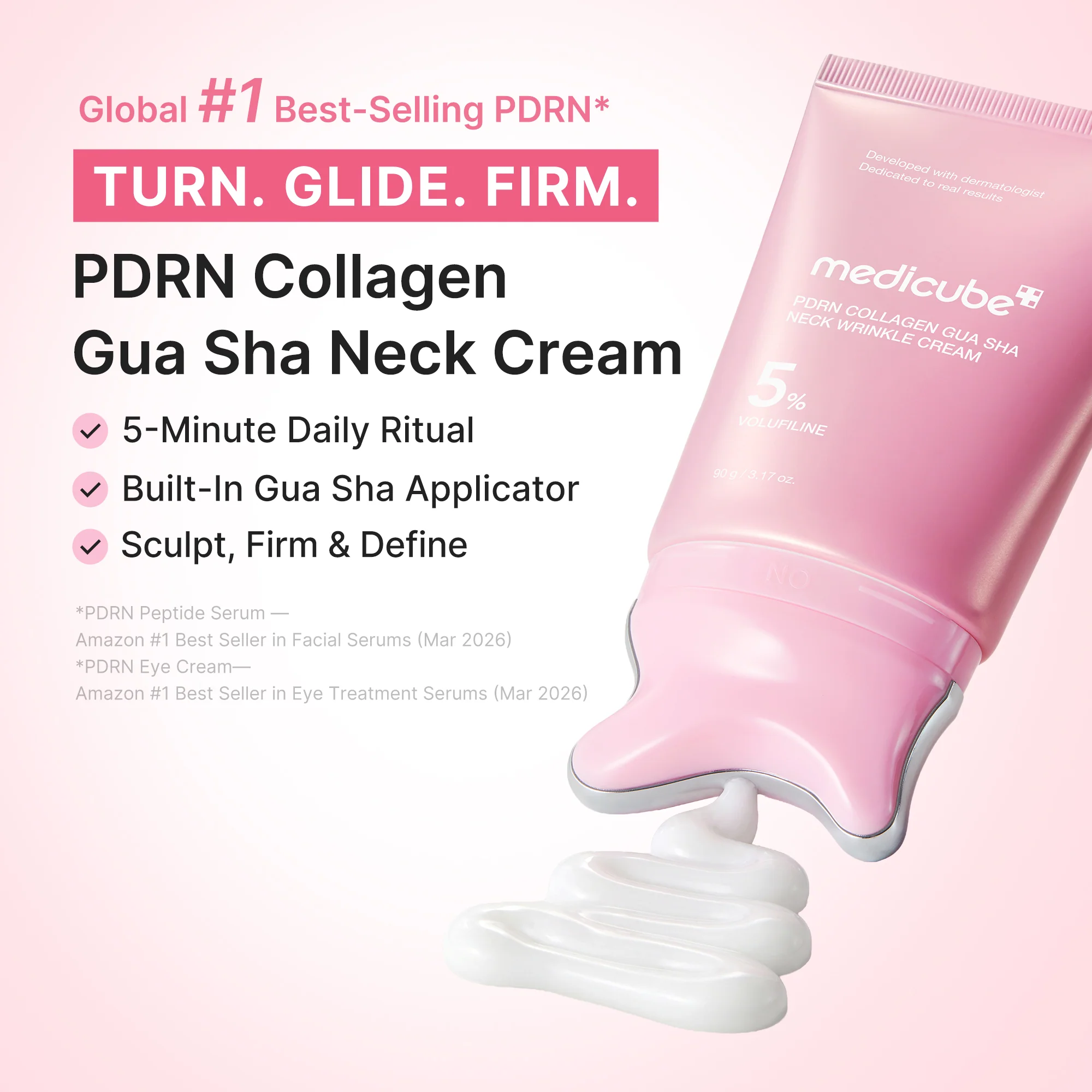 Foto de PDRN Collagen Gua Sha Neck Wrinkle Cream disponível em Luanda, Angola - Encomenda Online