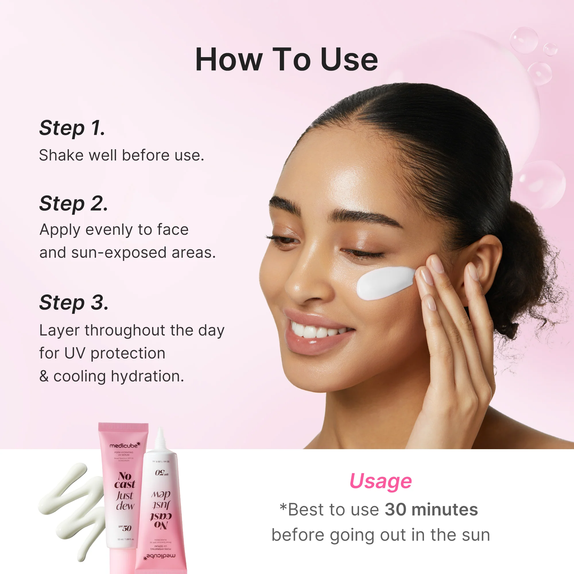 Foto de PDRN Hydrating UV Sun Serum disponível em Luanda, Angola - Encomenda Online