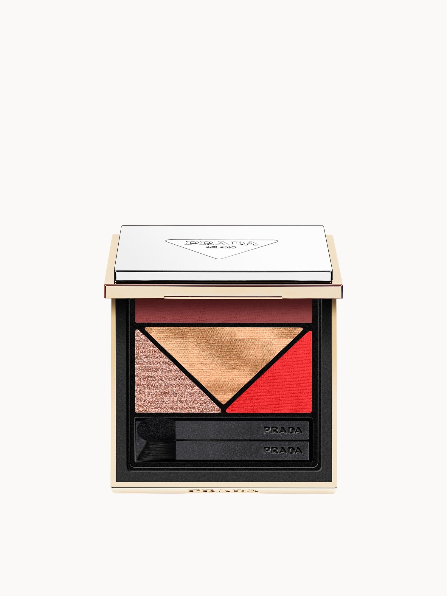 Prada Dimensions Refillable Eyeshadow Palette 06 - Pulp — textura e acabamento