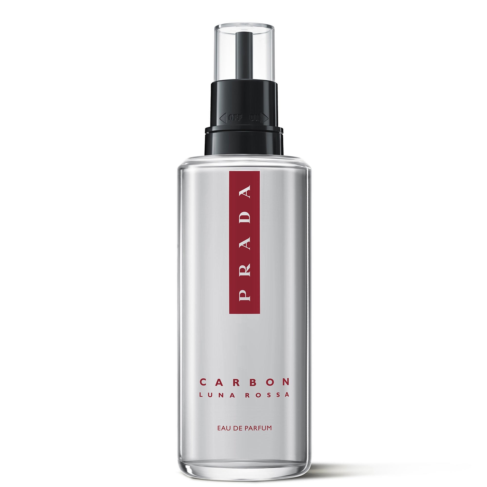 Prada Luna Rossa Carbon Eau de Parfum 150ml Refill — textura e acabamento