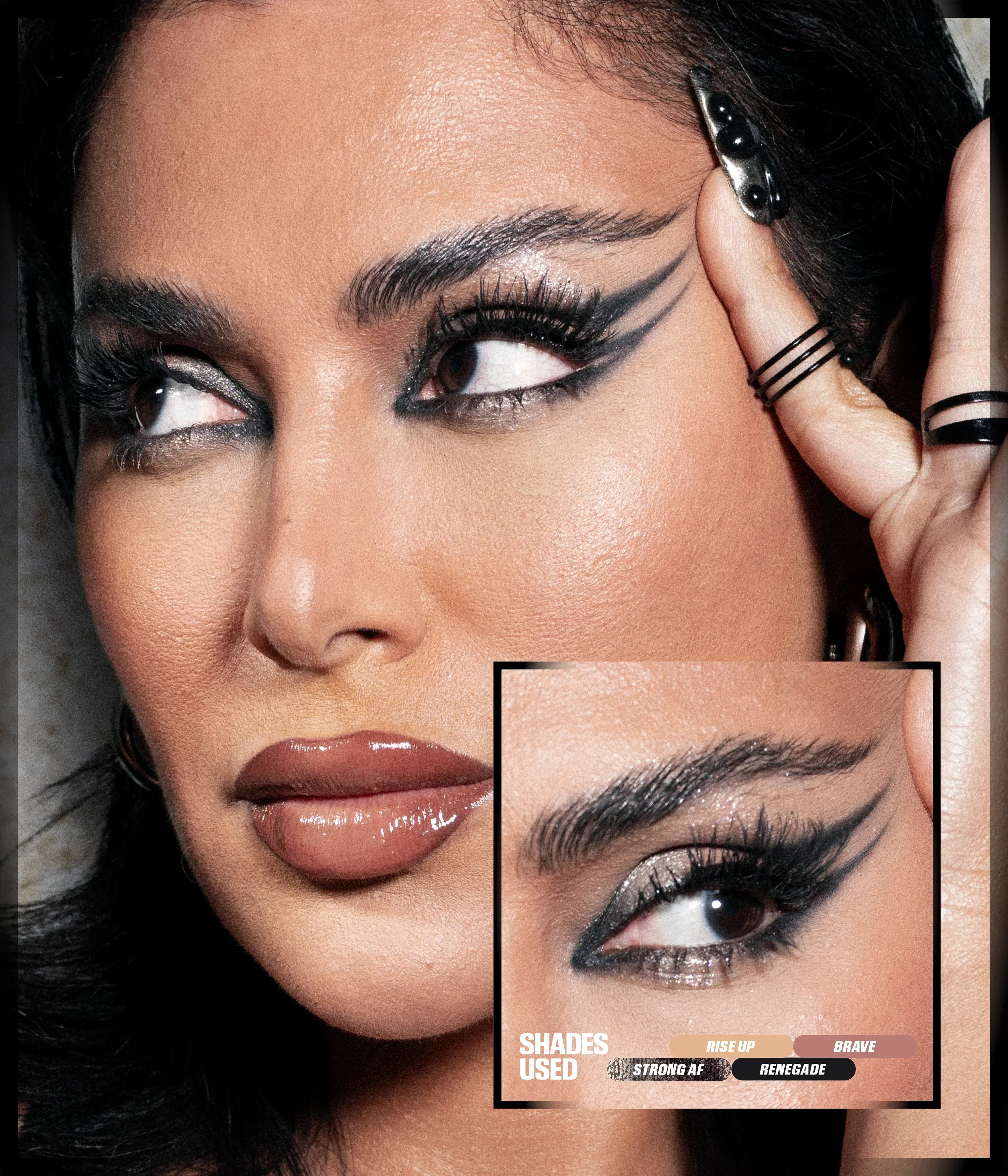 Pretty Grunge Eyeshadow Palette Huda Beauty — detalhe 3