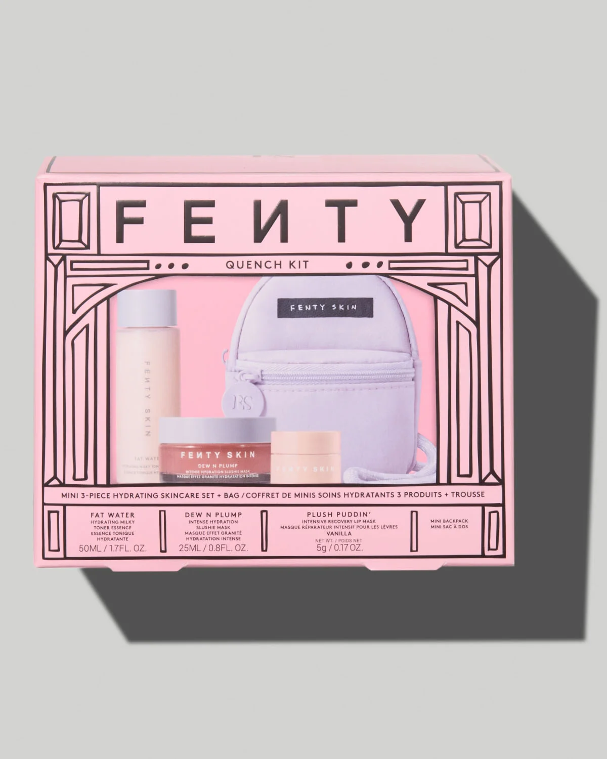 Foto de Quench Kit Mini 3 Piece Hydrating Skincare Set + Bag disponível em Luanda, Angola - Encomenda Online