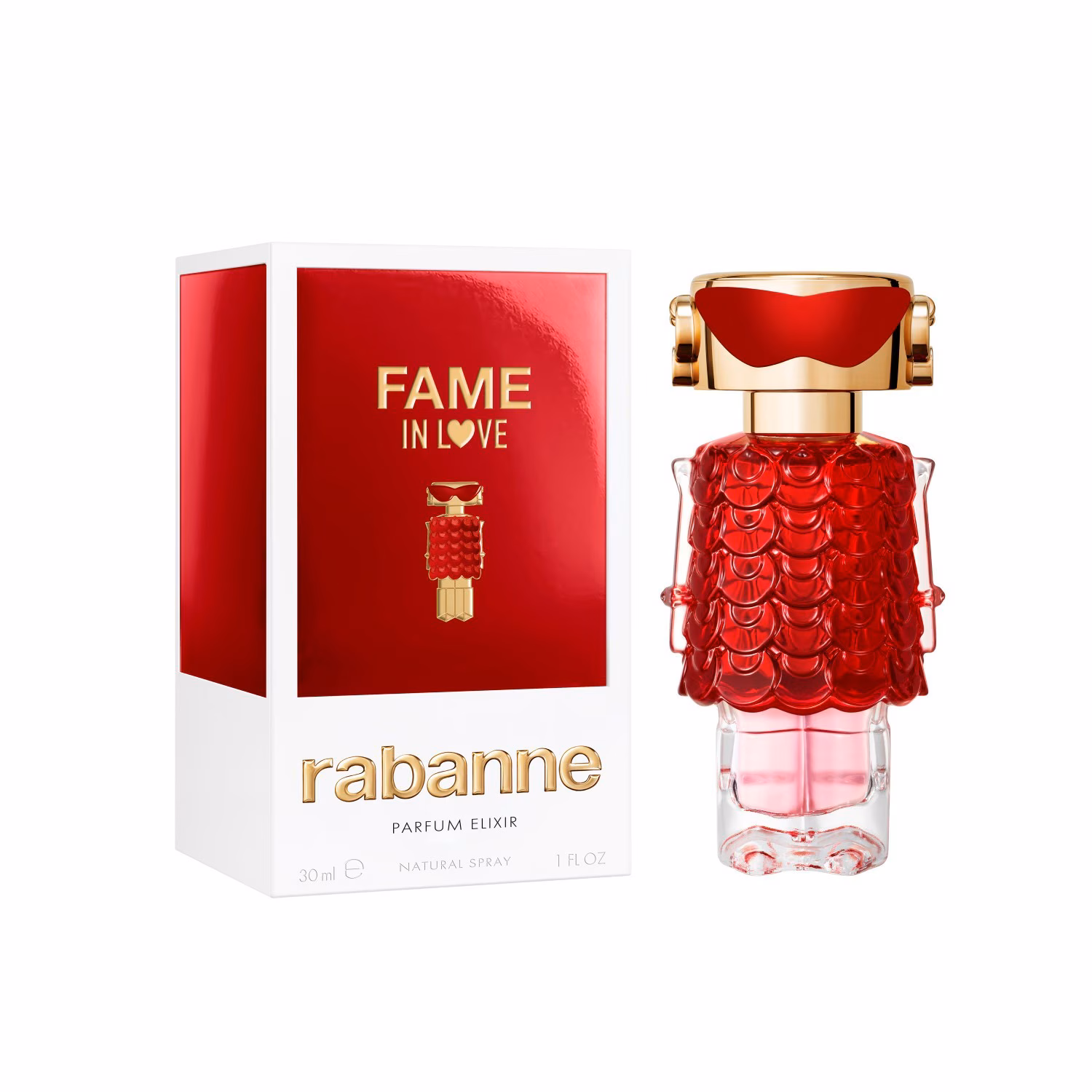 Rabanne Fame In Love Perfume Rabanne — textura e acabamento