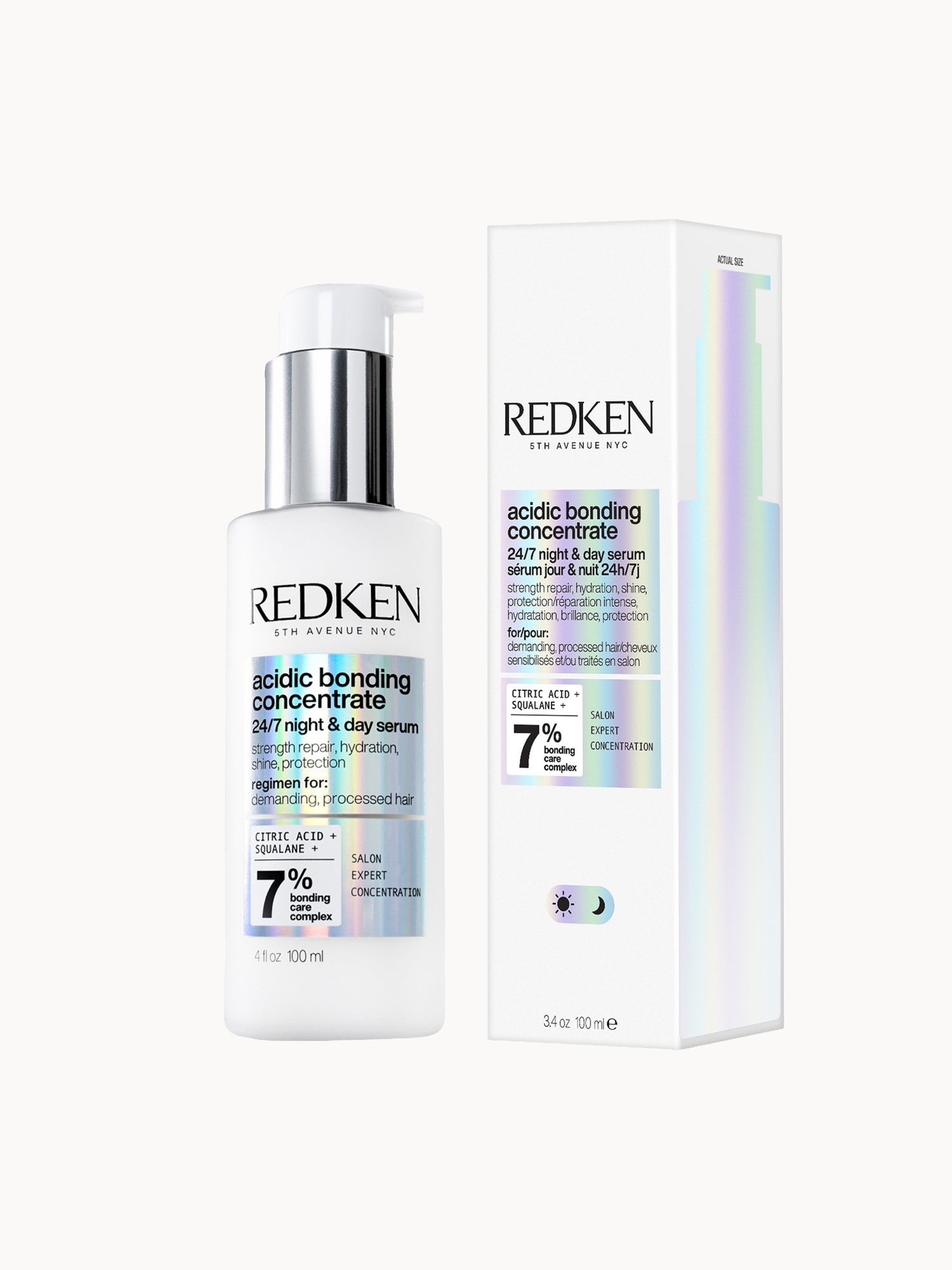 Redken Acidic Bonding Concentrate 24/7 Night and Day Hair Serum, Repair & Strengthen Damaged Hair 100ml — detalhe 8