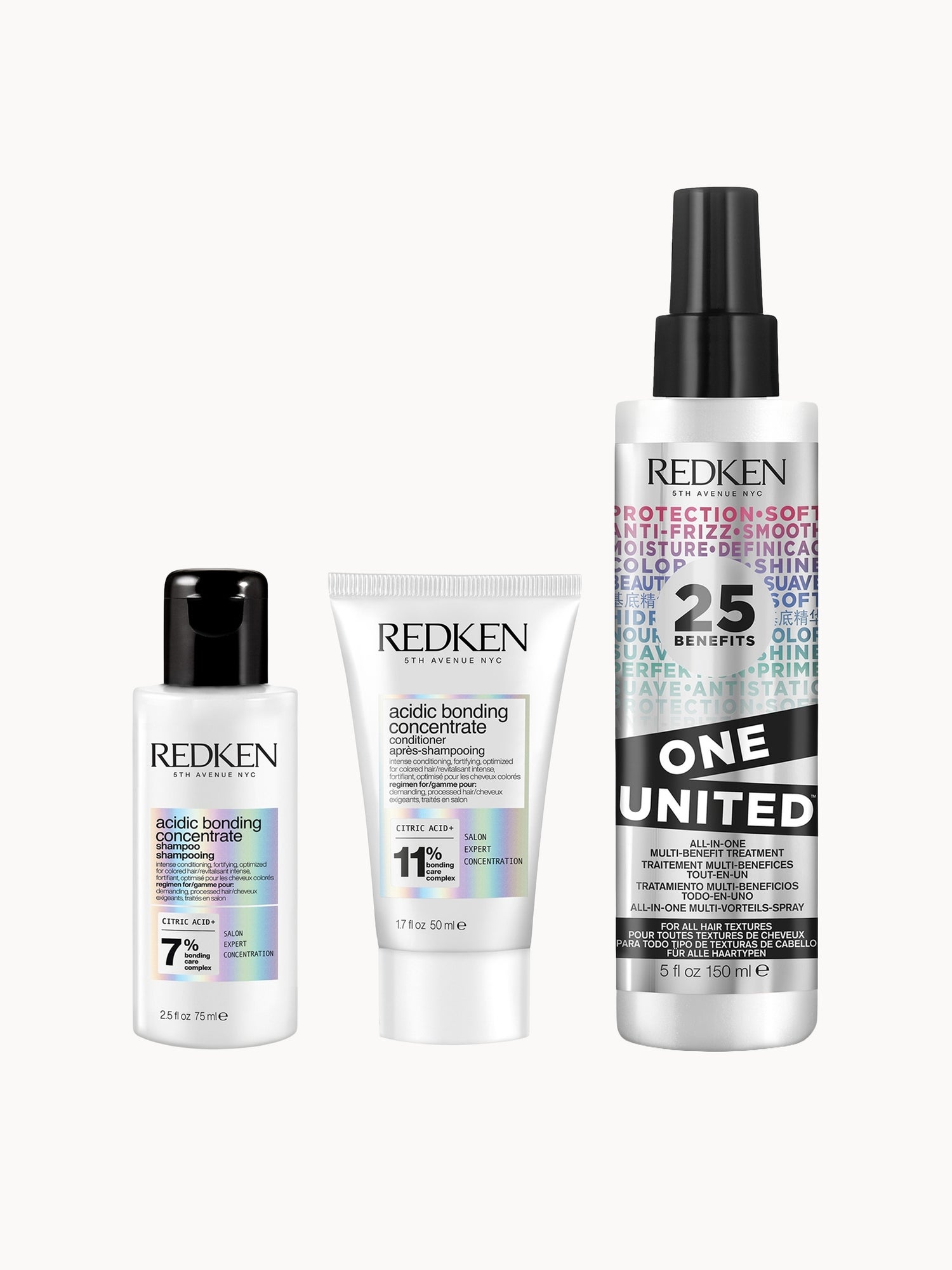 Redken Acidic Bonding Concentrate Shampoo and Conditioner with One United Spray Bundle for Healthy Looking Hair — detalhe 4