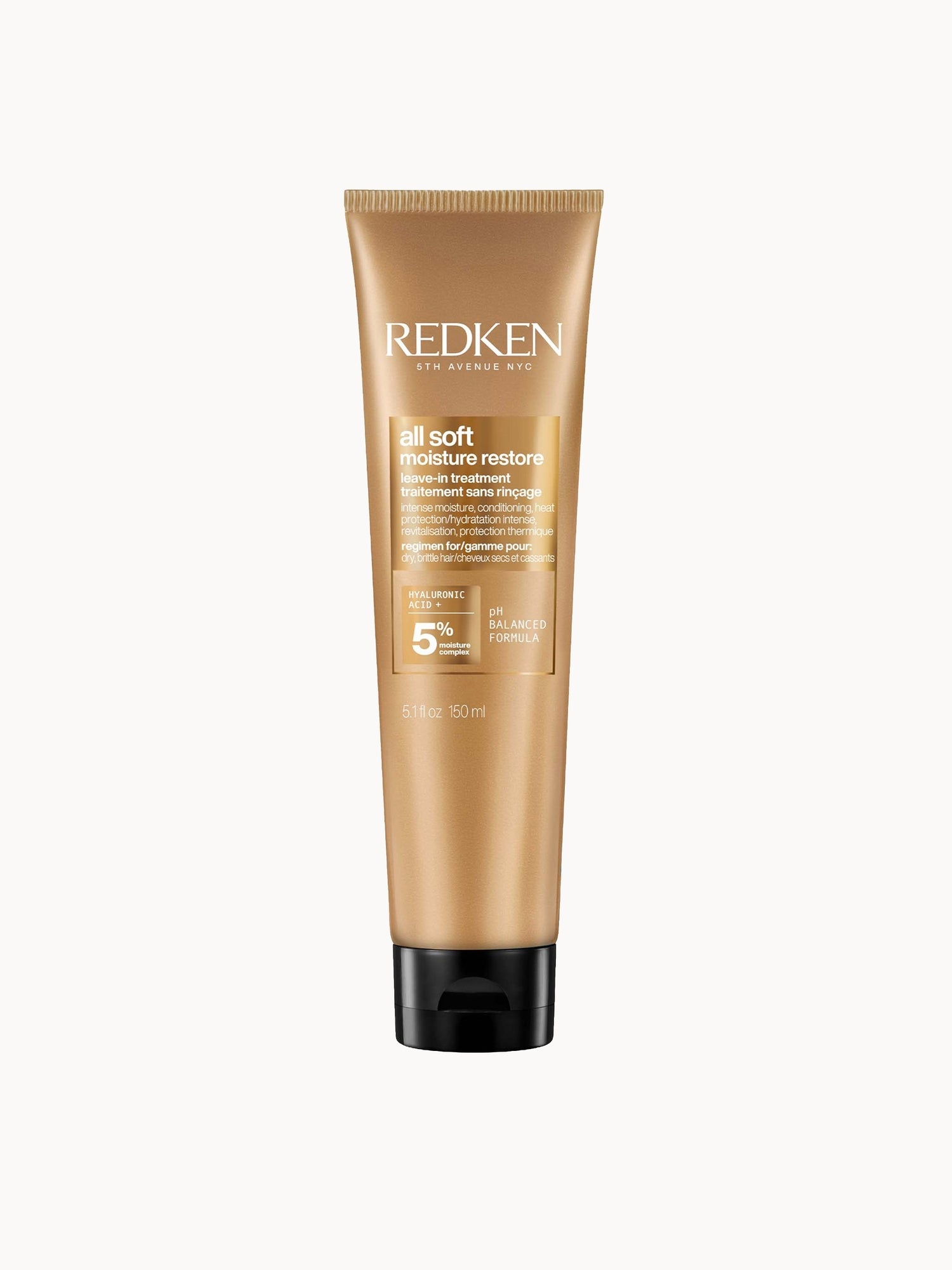 Redken All Soft Moisture Restore Leave-In Treatment for Dry Hair with Argan Oil and Hyaluronic Acid 150ml — detalhe 8
