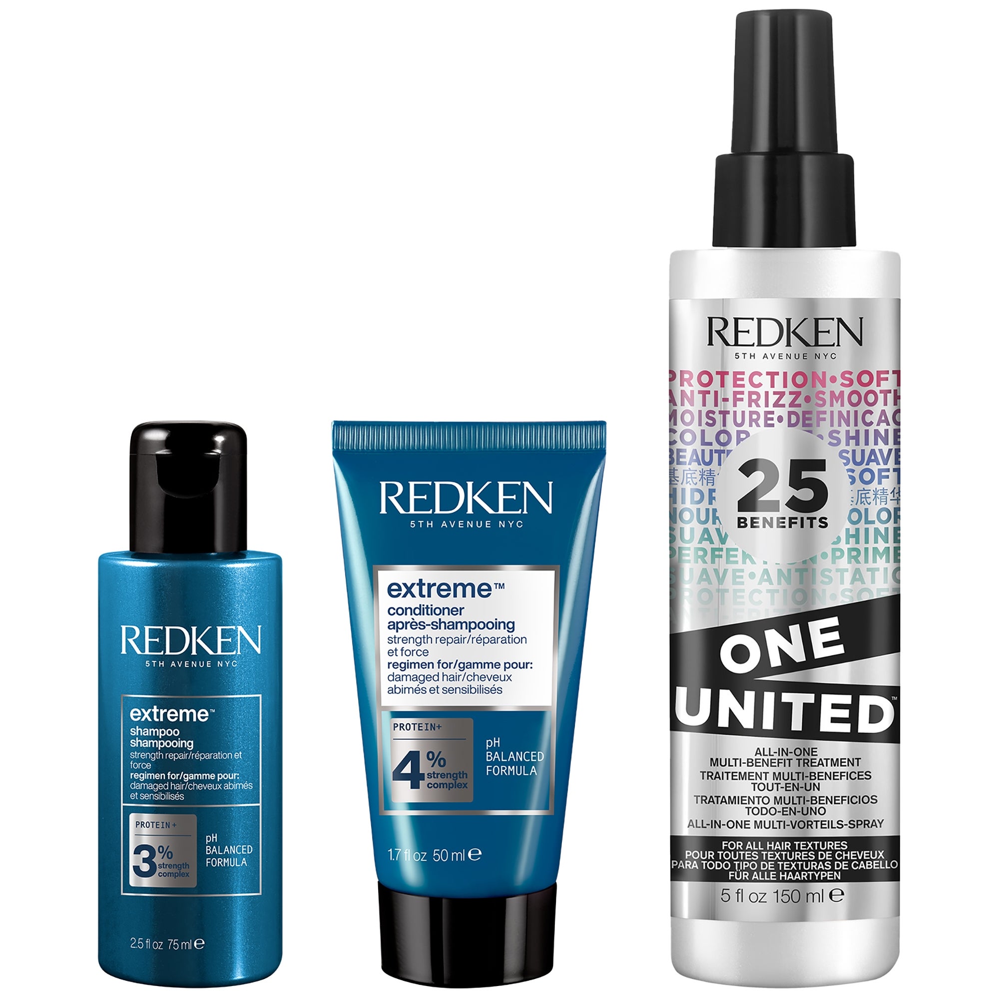 Redken Extreme Shampoo and Conditioner with One United Multi-Benefit Spray Bundle for Damaged Hair — detalhe 7