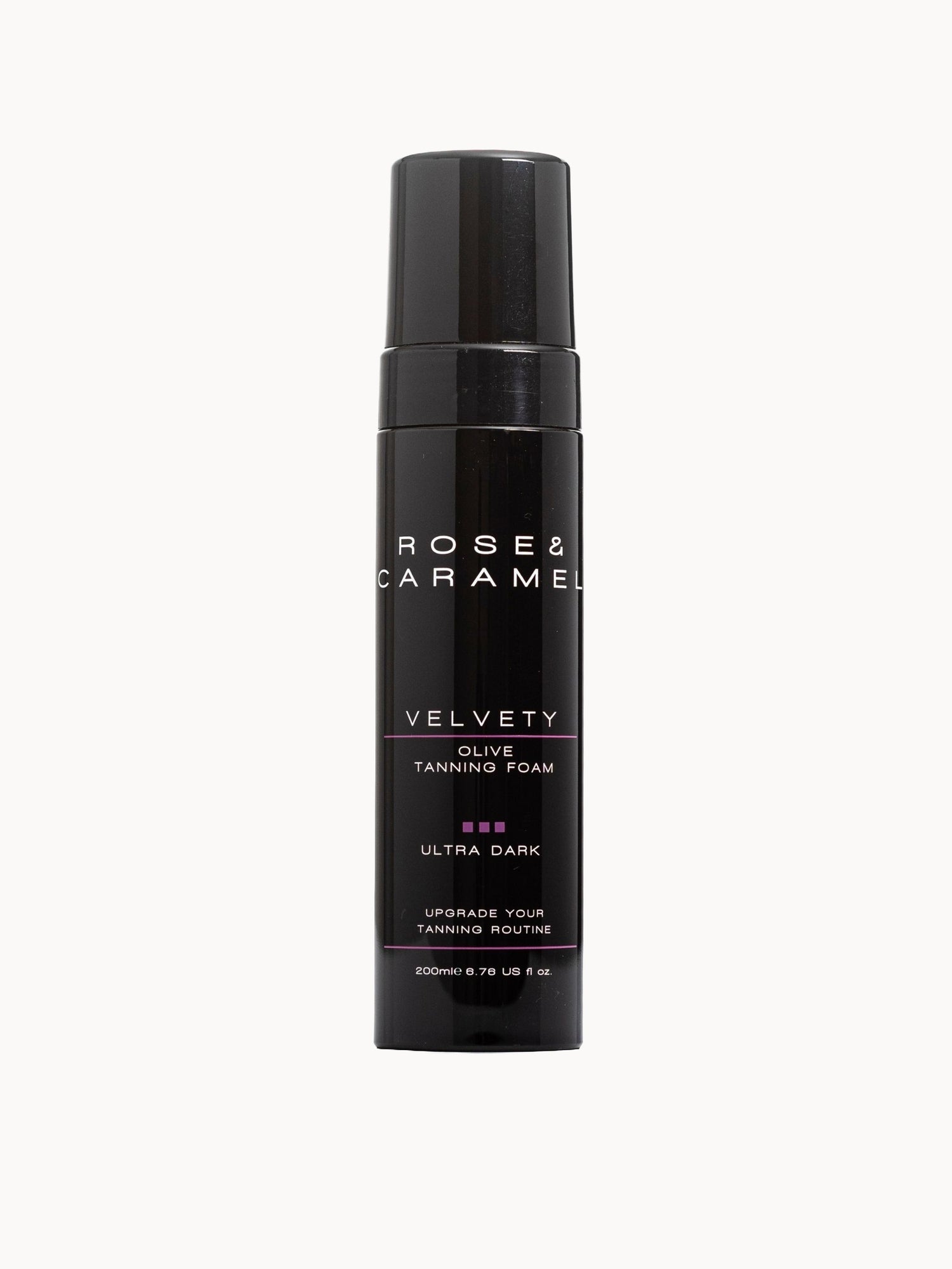 Rose & Caramel Velvety Olive Ultra Dark Tanning Foam 200ml — textura e acabamento