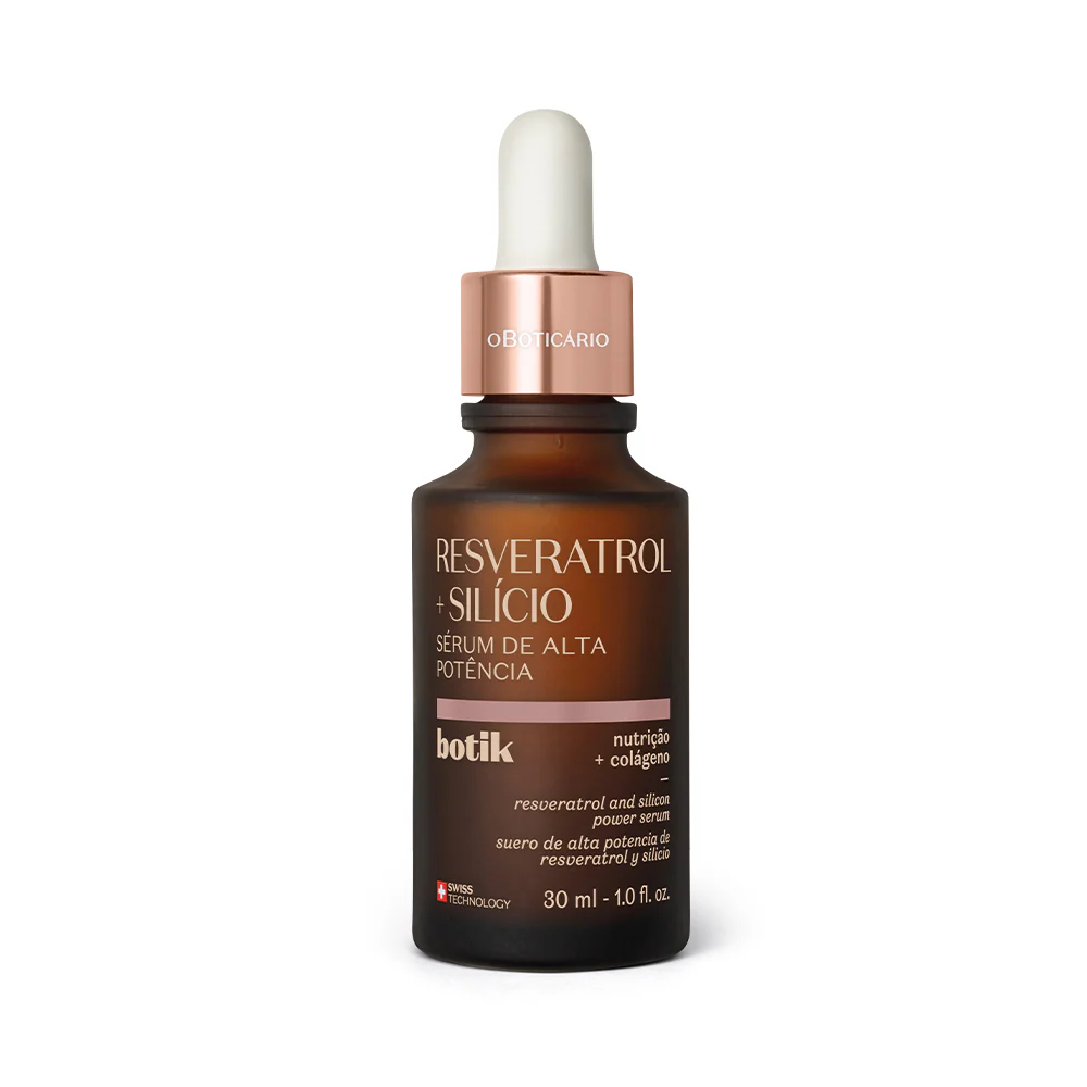 Sérum de Alta Potência Botik Resveratrol + Silício, 30ml