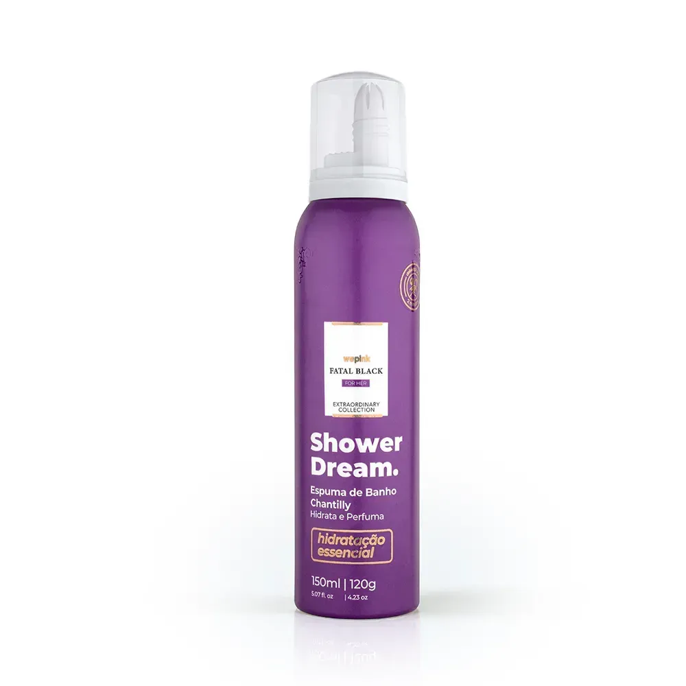 Detalhes de Shower Dream Espuma de Banho Fatal Black For Her 150ml Wepink para entrega em Luanda, Angola - Seth