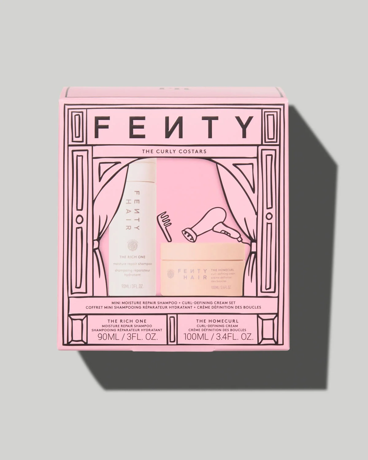 Foto de The Curly Costars Mini Moisture Repair Shampoo + Curl Defining Cream Set disponível em Luanda, Angola - Encomenda Online