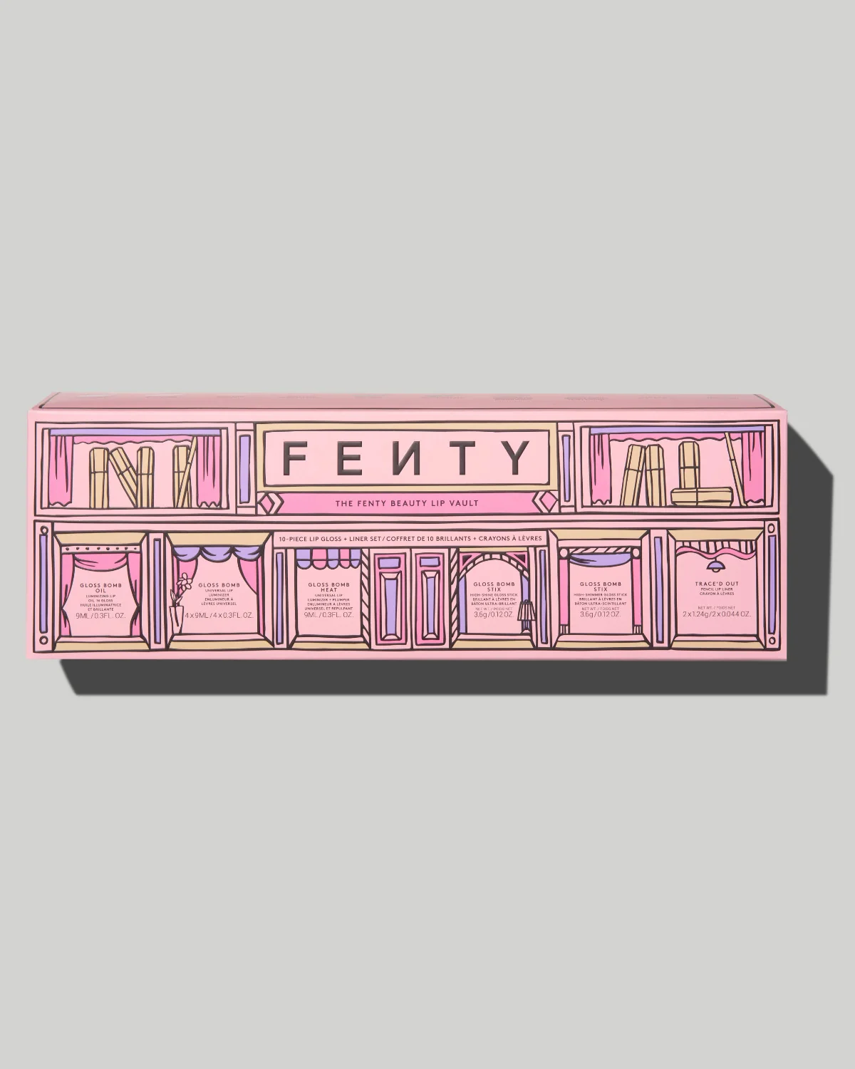 Foto de The Fenty Beauty Lip Vault 10 Piece Lip Gloss + Liner Set disponível em Luanda, Angola - Encomenda Online