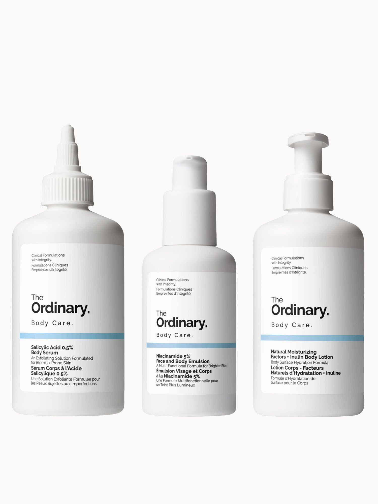 The Ordinary Body Care Routine for Smooth Skin with Salicylic Acid and Niacinamide The Ordinary — textura e acabamento