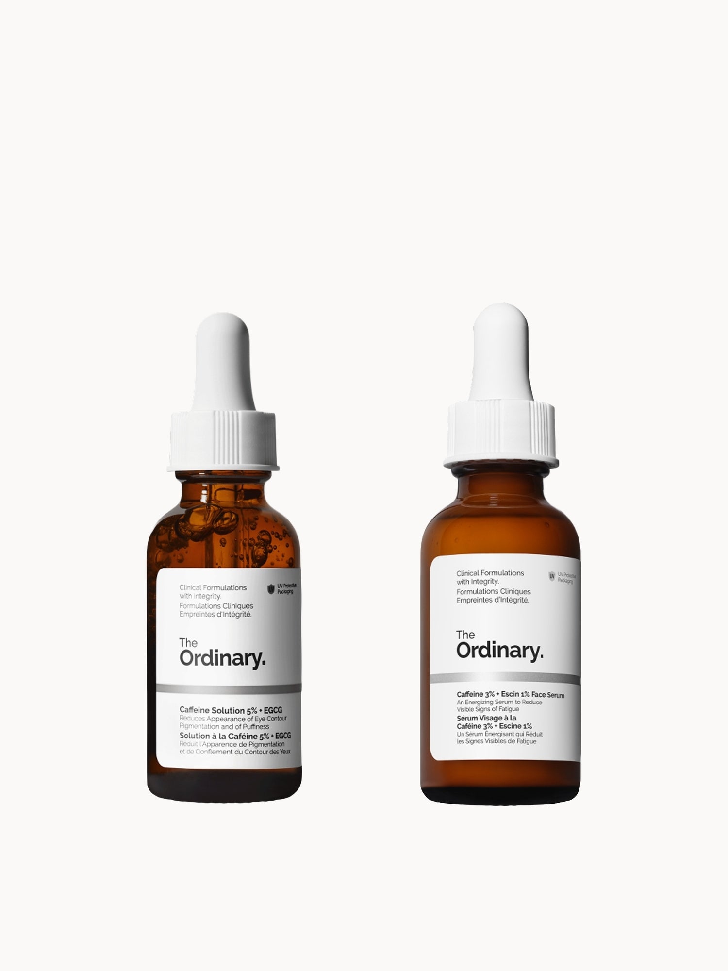 The Ordinary's The Energizing Caffeine Face & Eye Duo The Ordinary — textura e acabamento