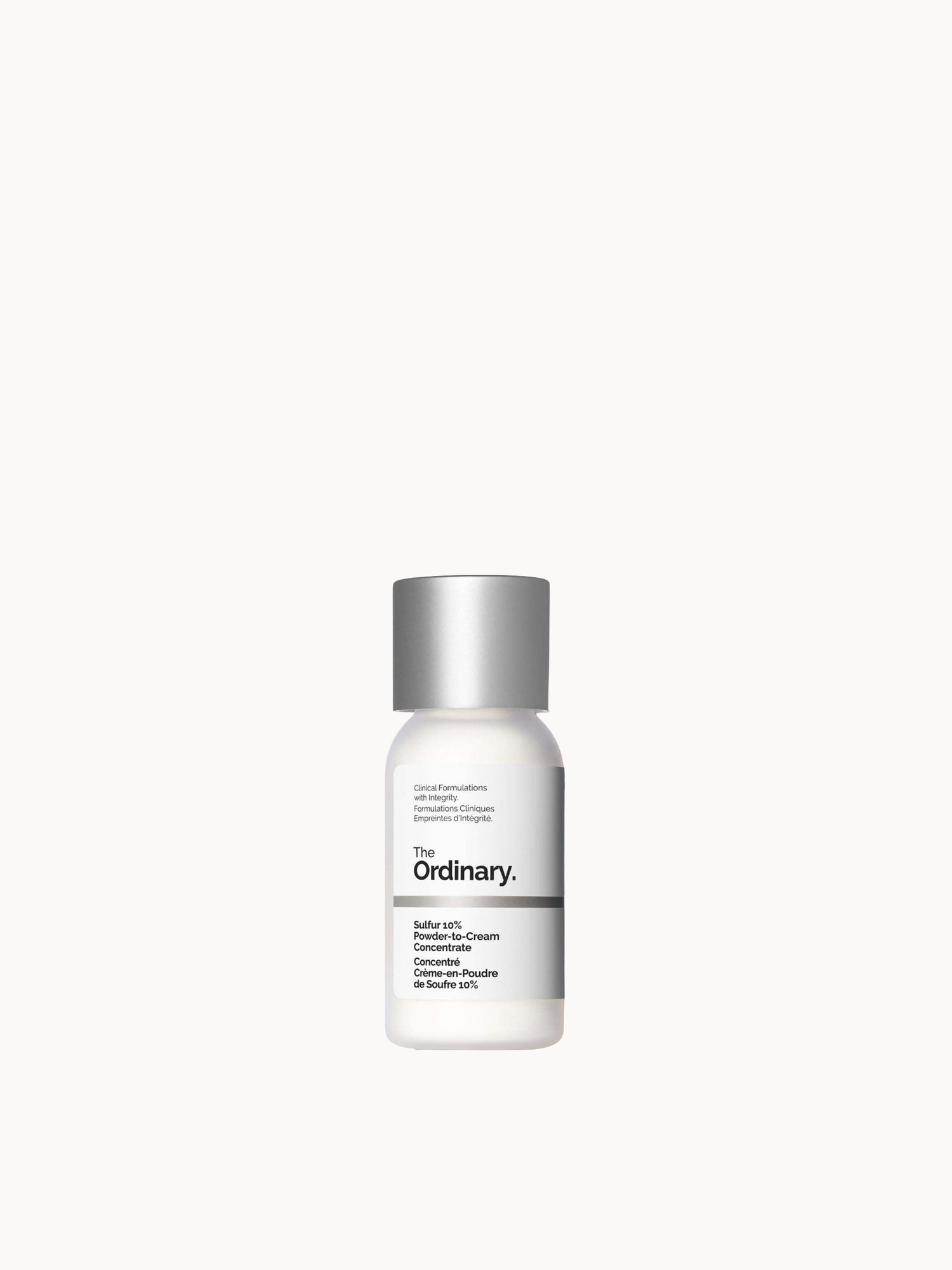 The Ordinary Sulfur 10% Powder-to-Cream Concentrate 5g The Ordinary — textura e acabamento