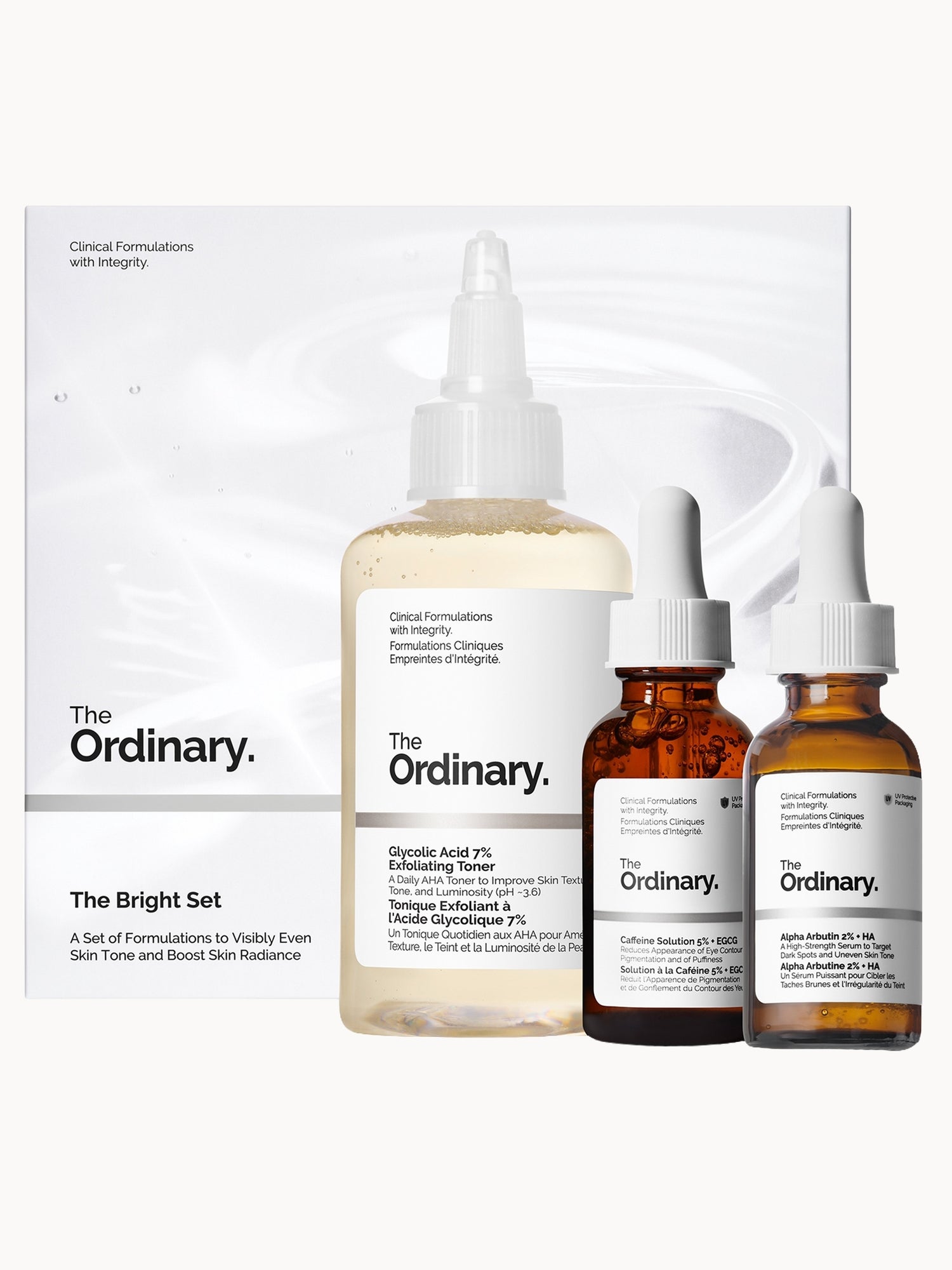 The Ordinary The Bright Set (Worth £26.60) The Ordinary — textura e acabamento