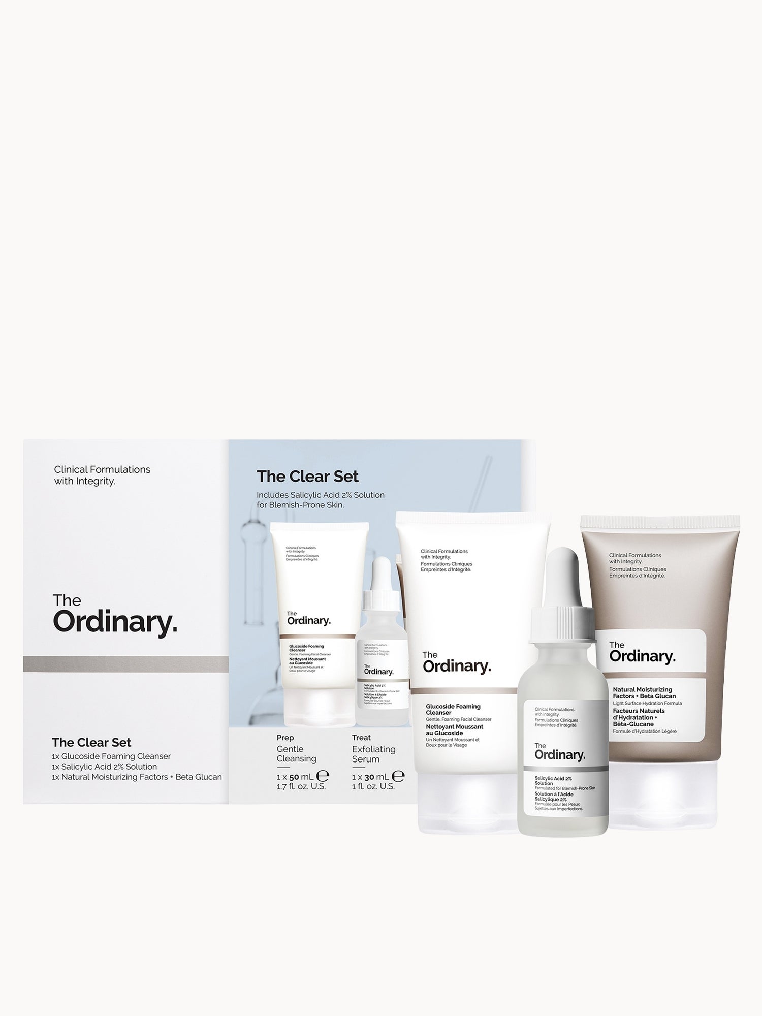 The Ordinary The Clear Set for Blemish-Prone Skin with Salicylic Acid (Worth £17.60) The Ordinary — textura e acabamento