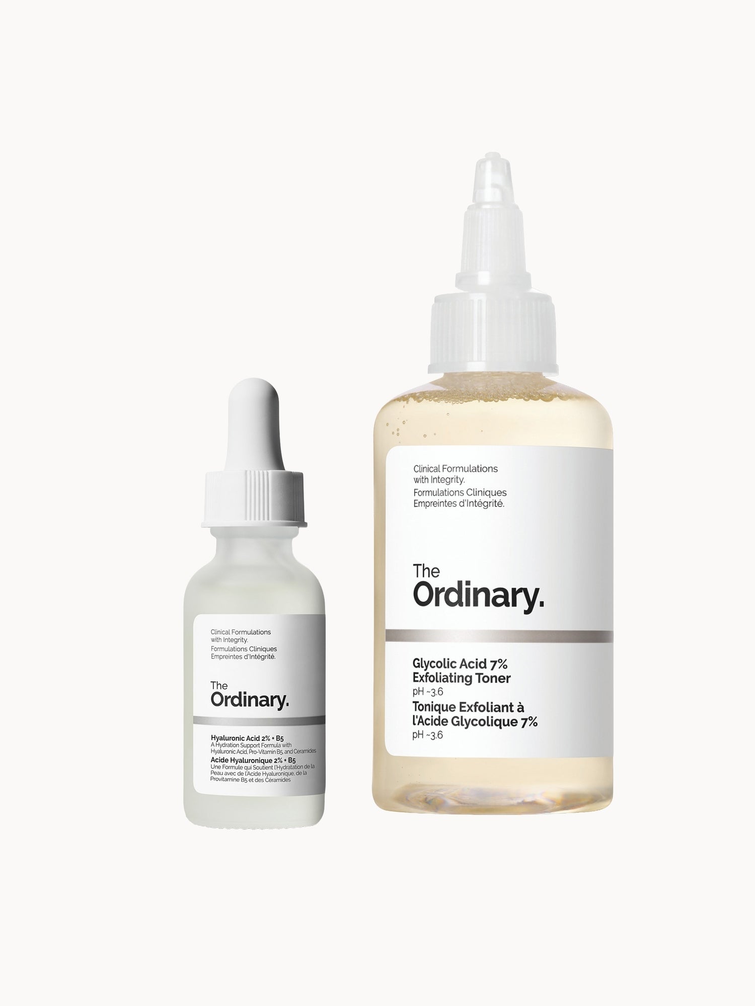 The Ordinary The Glow Collection for Radiant Skin with Hyaluronic and Glycolic Acid The Ordinary — textura e acabamento