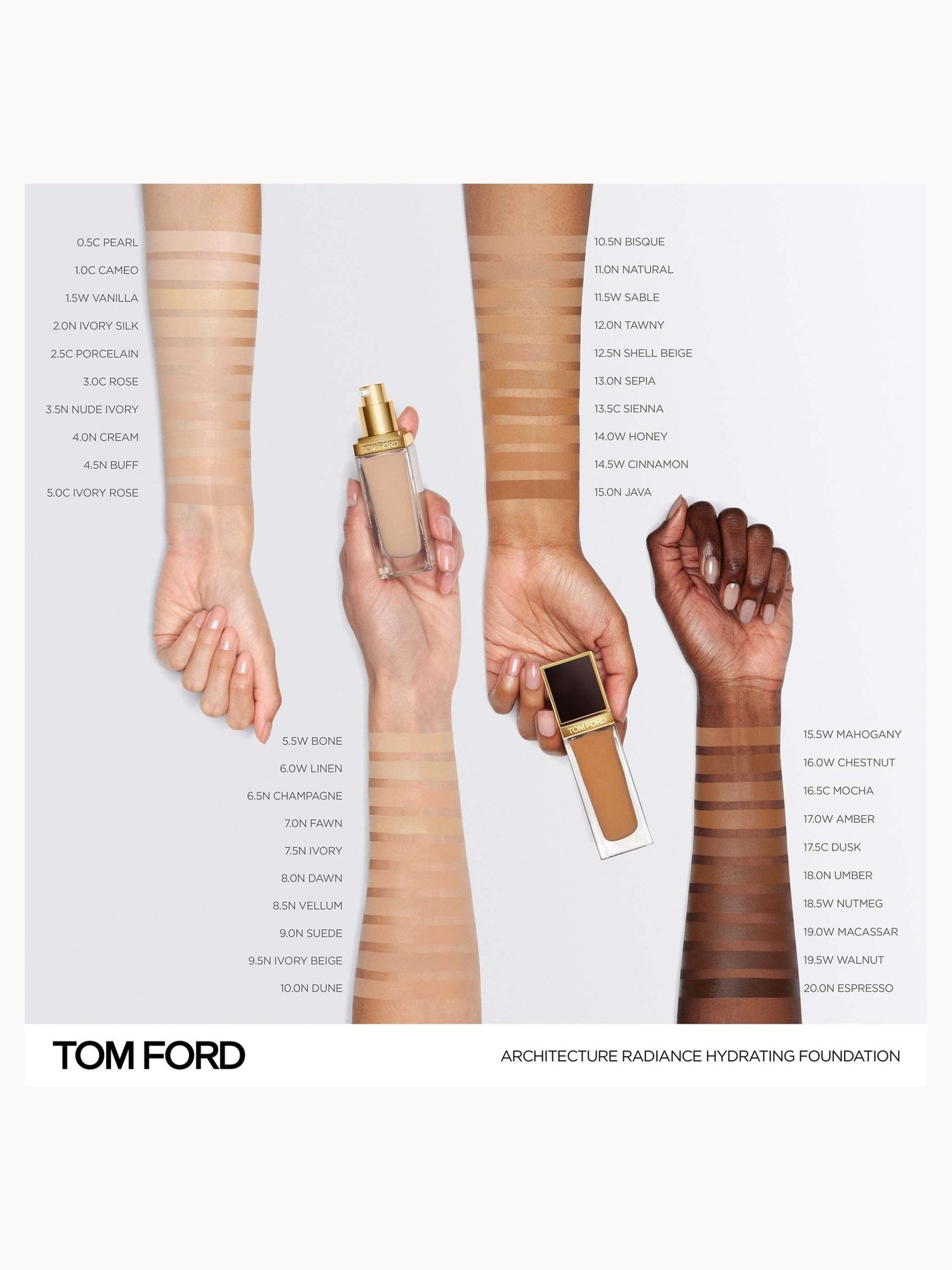 TOM FORD Architecture Radiance Hydrating Foundation 30ml (Various Shades) TOM FORD — detalhe 3