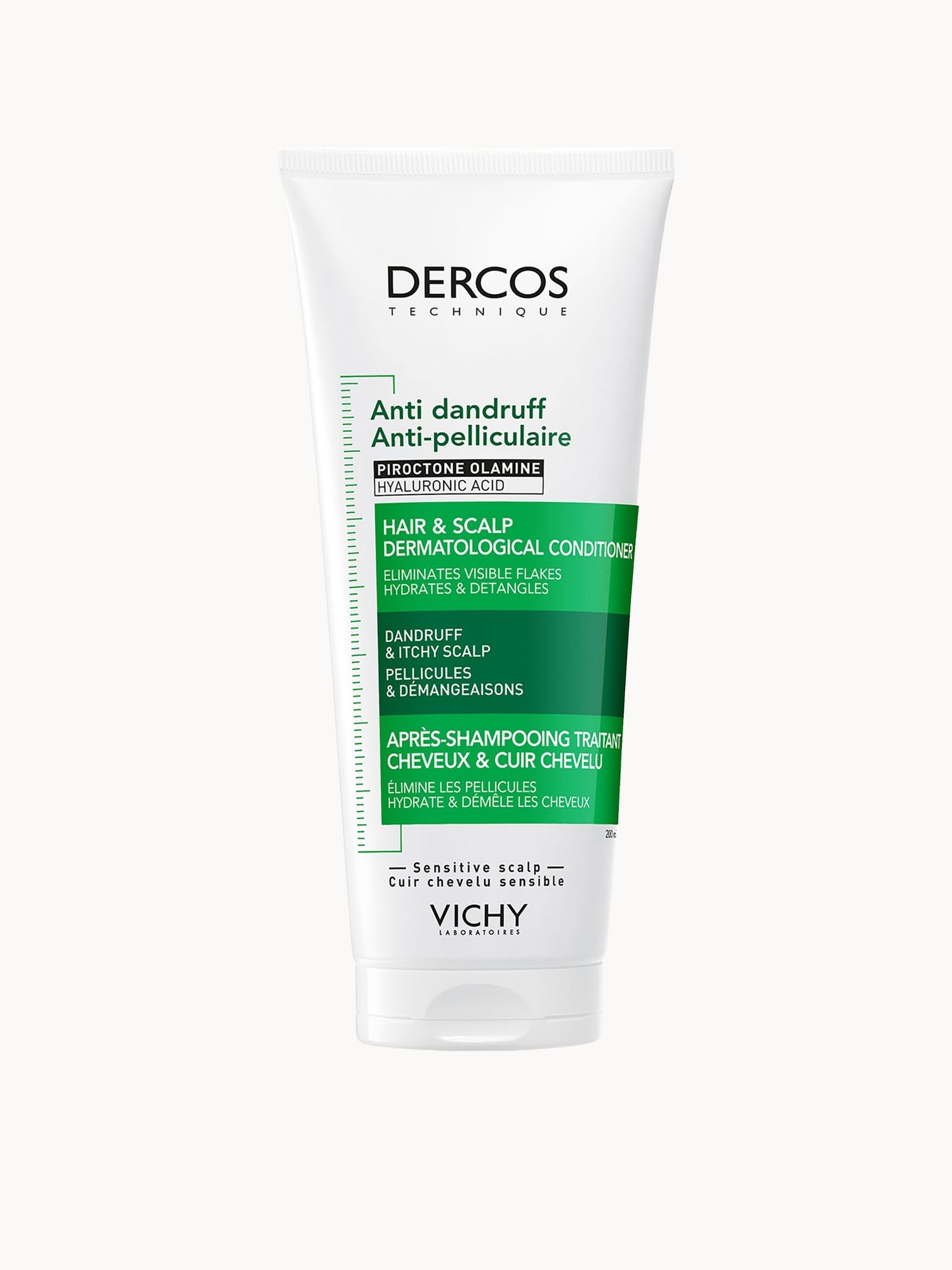 Vichy Dercos Hair & Scalp Dermatological Conditioner for Hydration And Anti-Dandruff 200ml Vichy — textura e acabamento