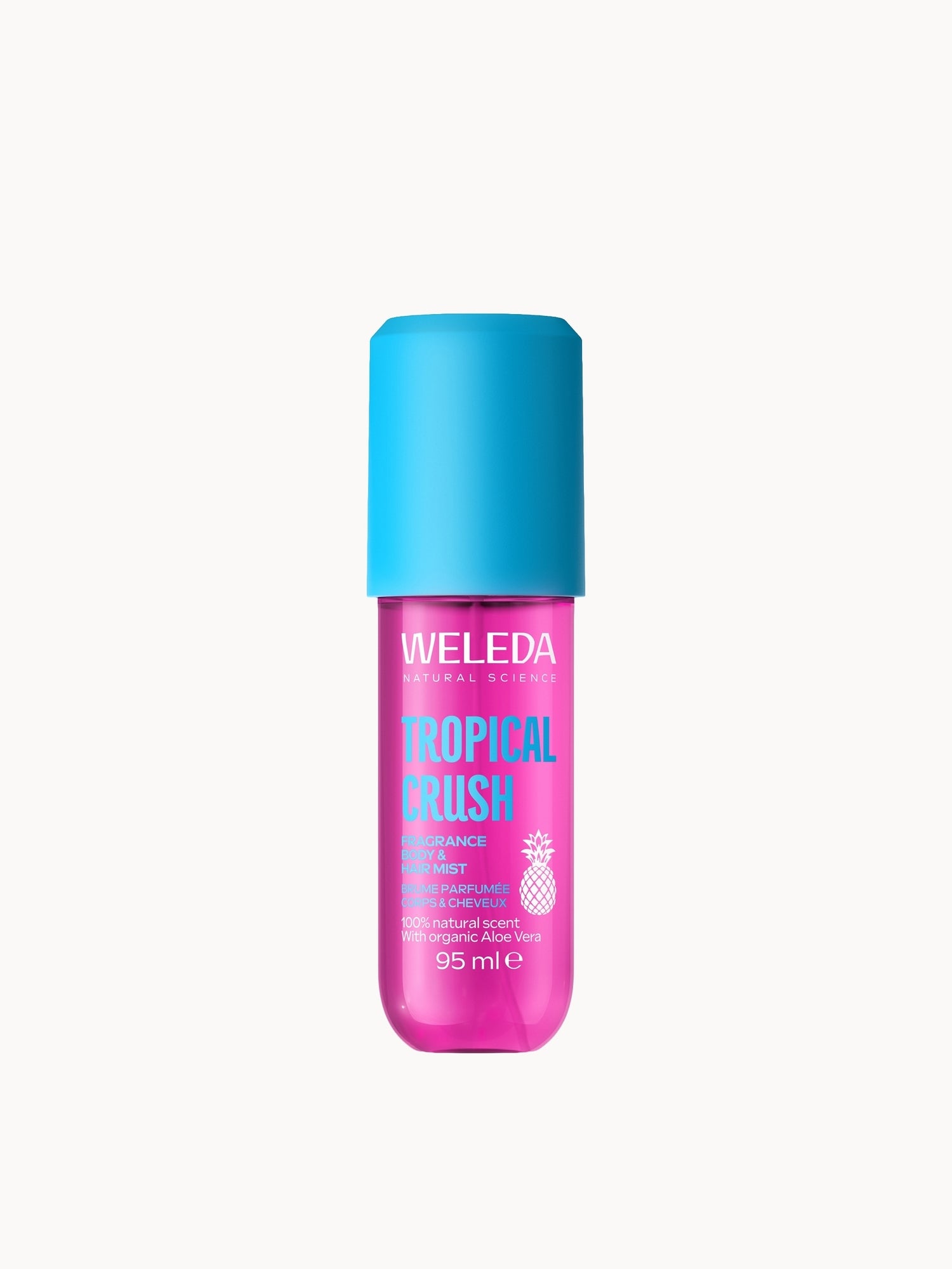 Weleda Tropical Crush Body & Hair Mist with Aloe Vera 95ml — textura e acabamento