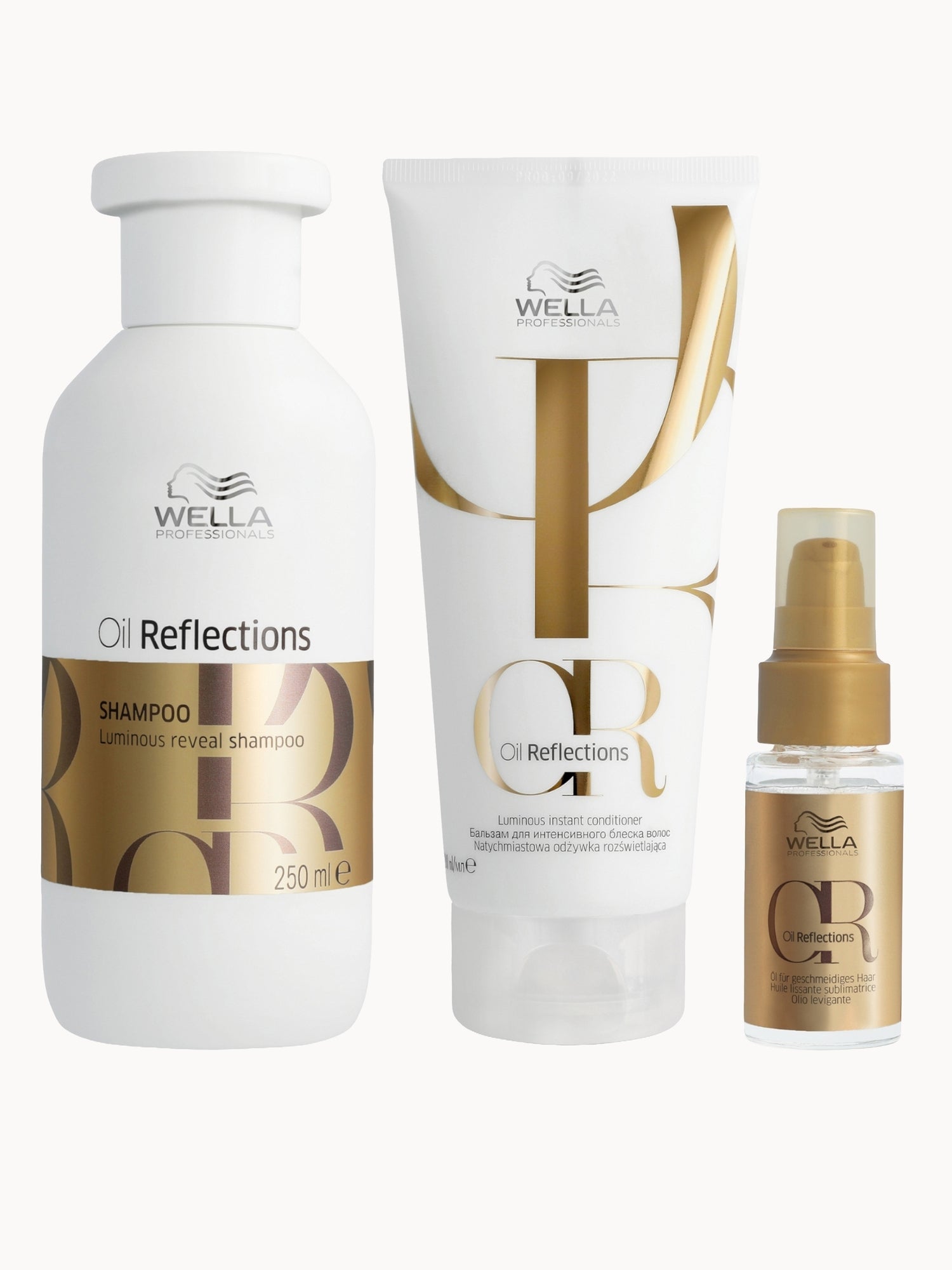 Wella Professionals Care Oil Reflections Trio Wella Professionals — textura e acabamento