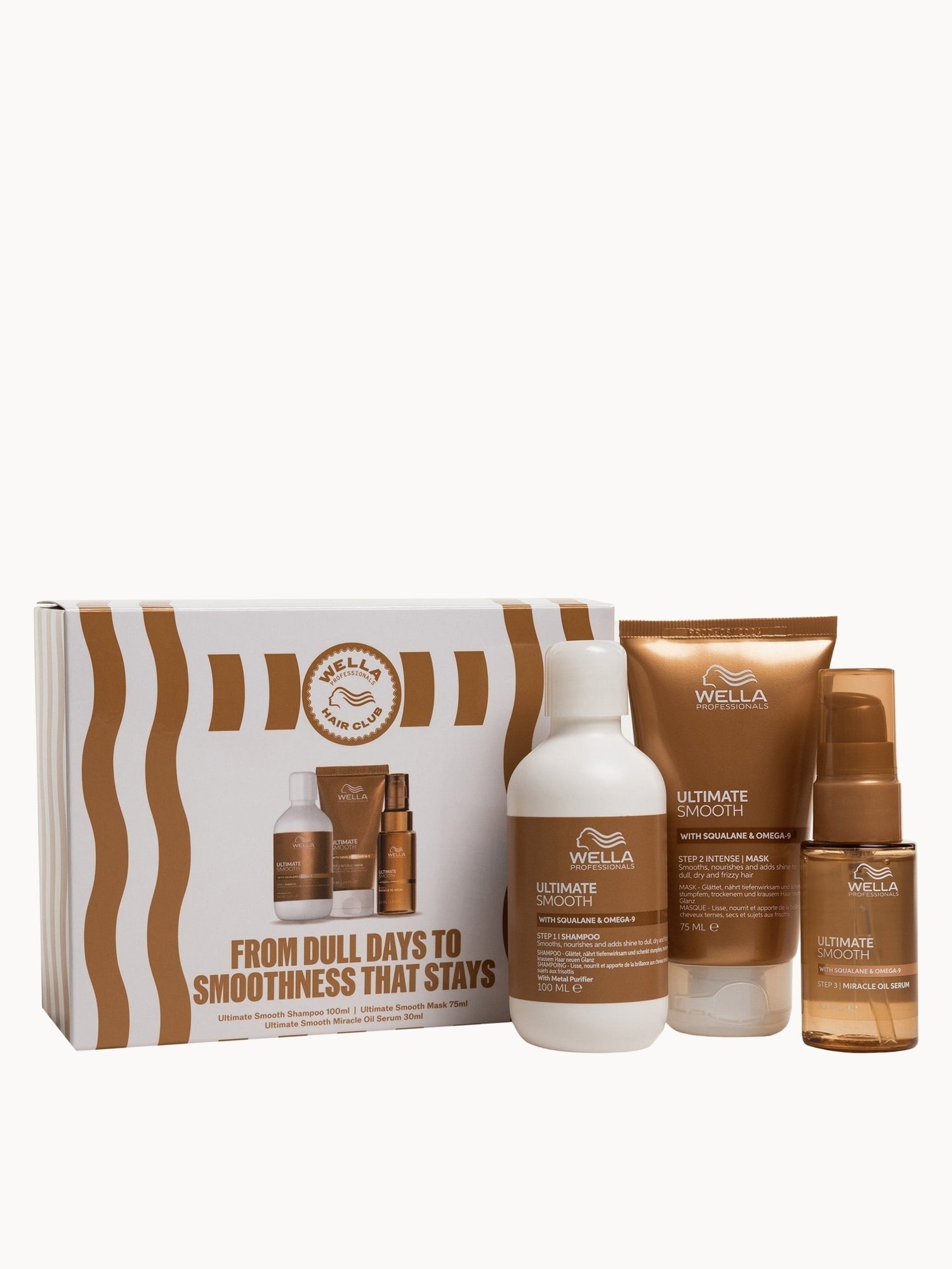 Wella Professionals Care Ultimate Smooth Travel Set Wella Professionals — textura e acabamento