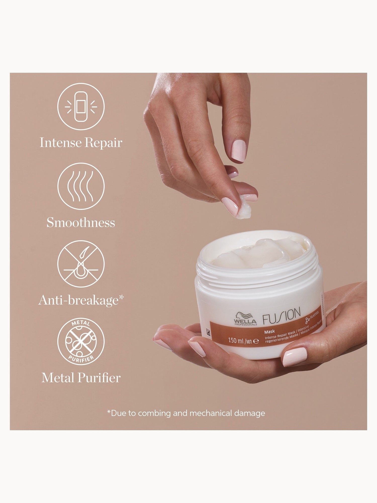 Wella Professionals Fusion Intense Repair Hair Mask for Damaged Hair 150ml Wella Professionals — detalhe 4