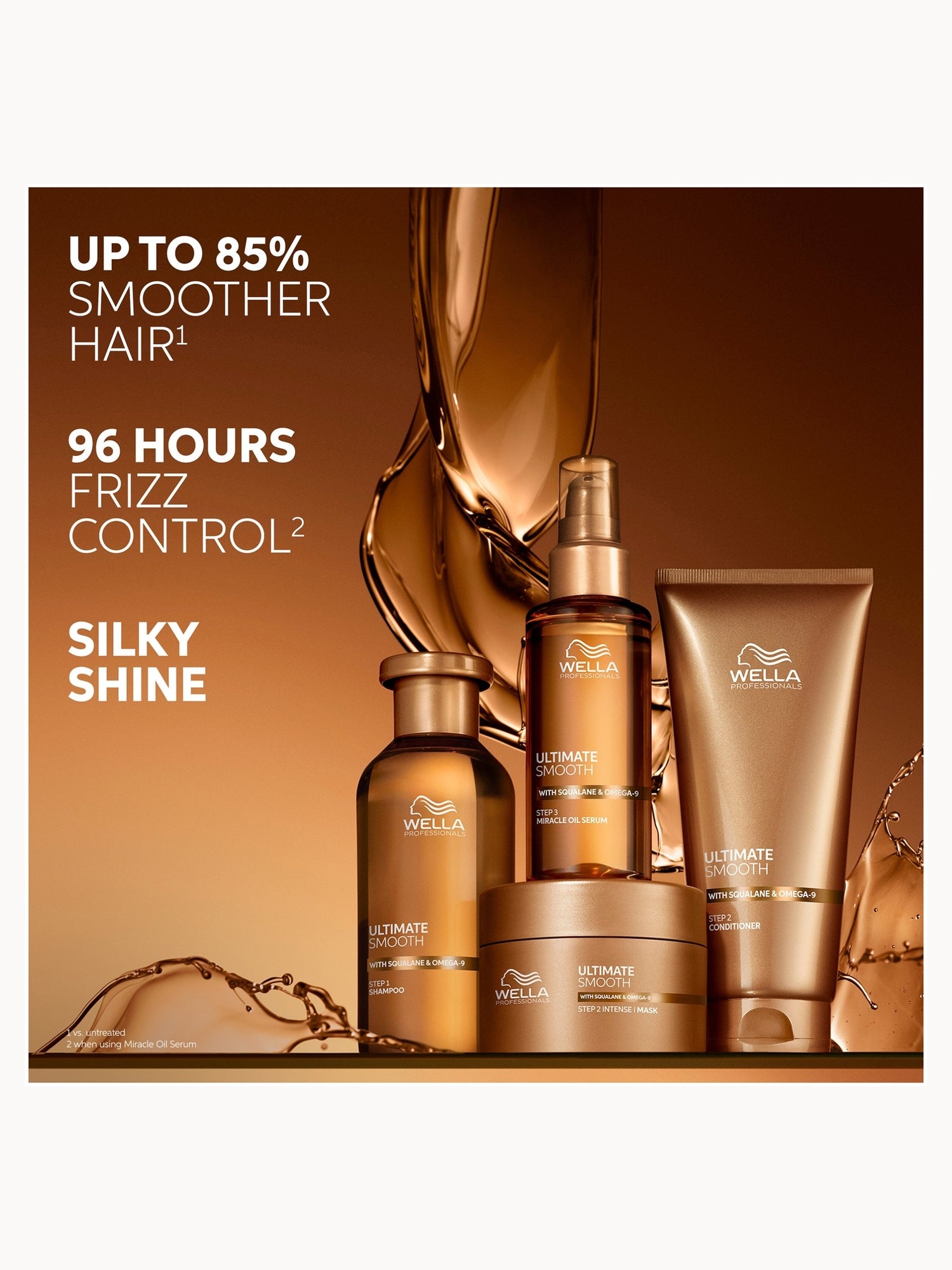 Wella Professionals Ultimate Smooth Miracle Hair Oil Serum with Squalane & Omega 9 for Dry, Dull & Frizzy Hair 30ml Wella Professionals — detalhe 7