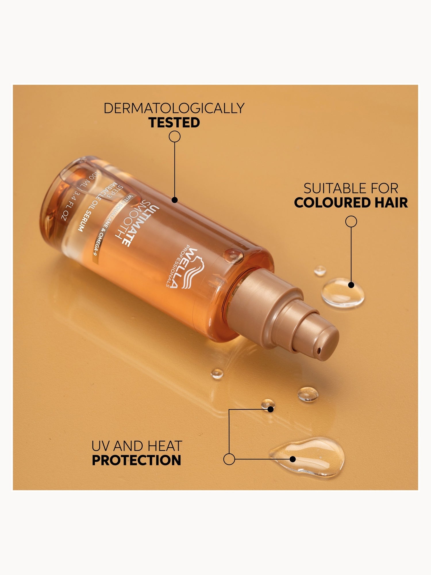 Wella Professionals Ultimate Smooth Shampoo with Squalane & Omega 9 for Dry, Dull & Frizzy Hair 100ml Wella Professionals — detalhe 9